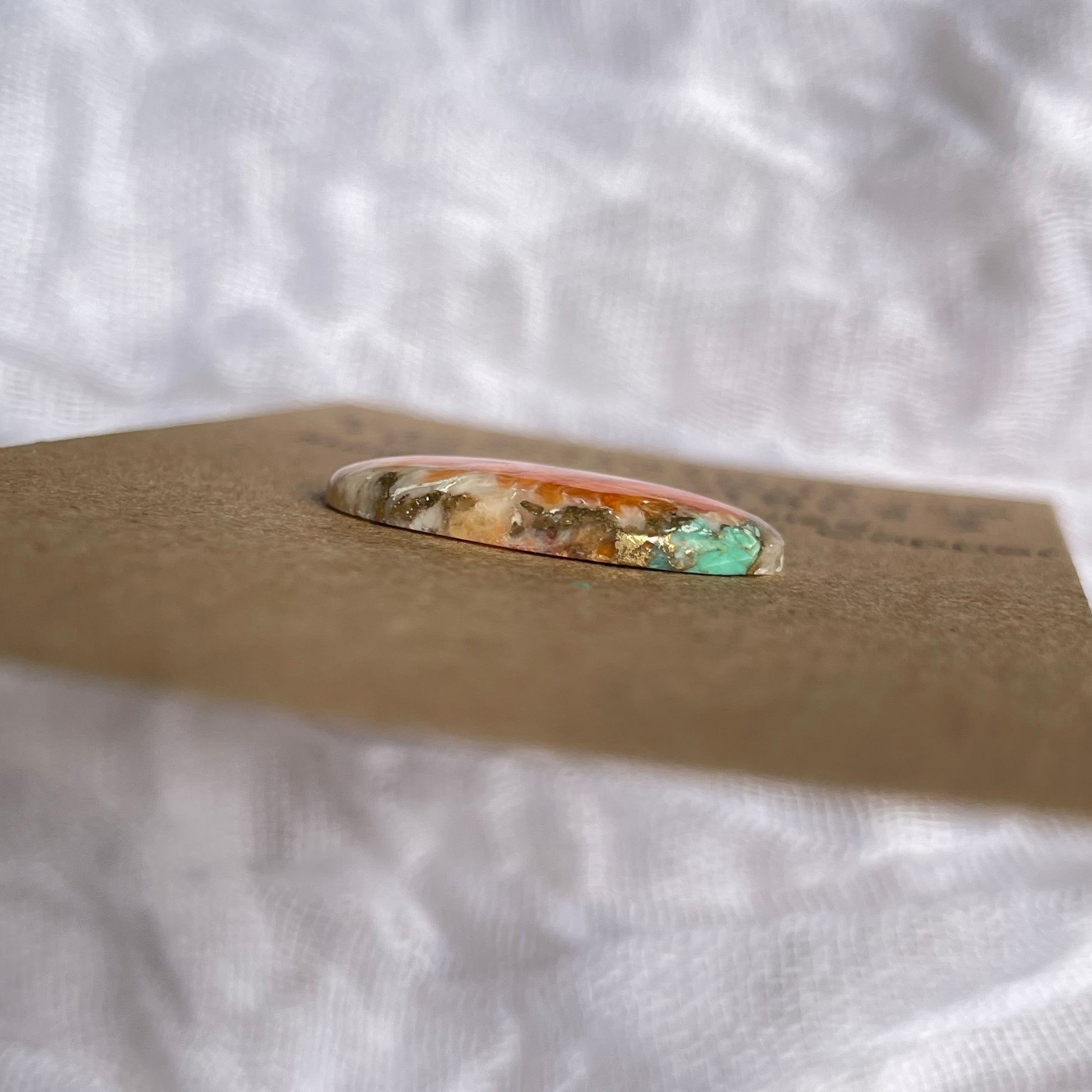 Turquoise, Oyster Shell, Copper Cabochon - TOC33 EEE46280-7B1E-47AD-A9D7-57335C979D22 Brandedandwild.com