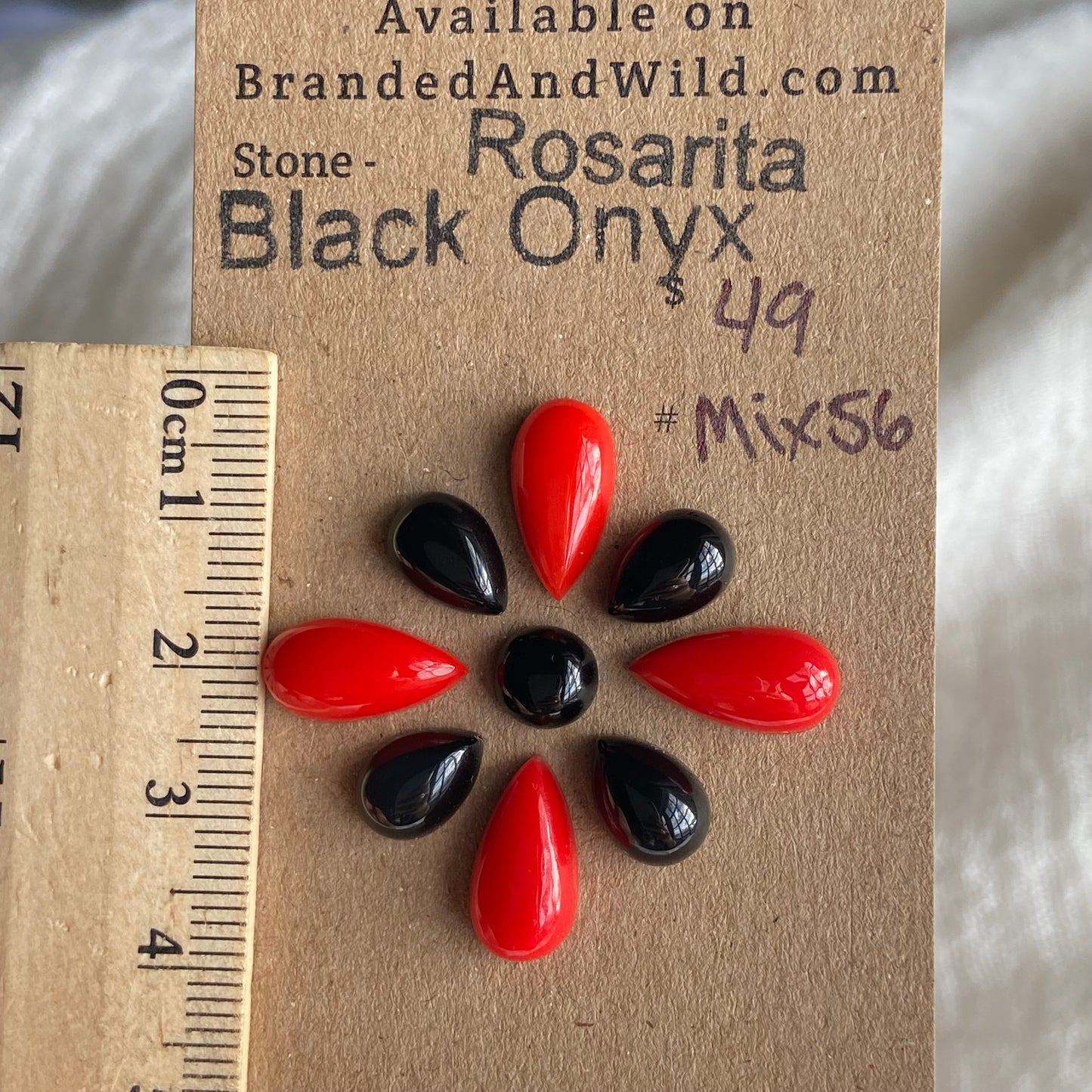 Rosarita - Black Onyx Cabochon - MIX56