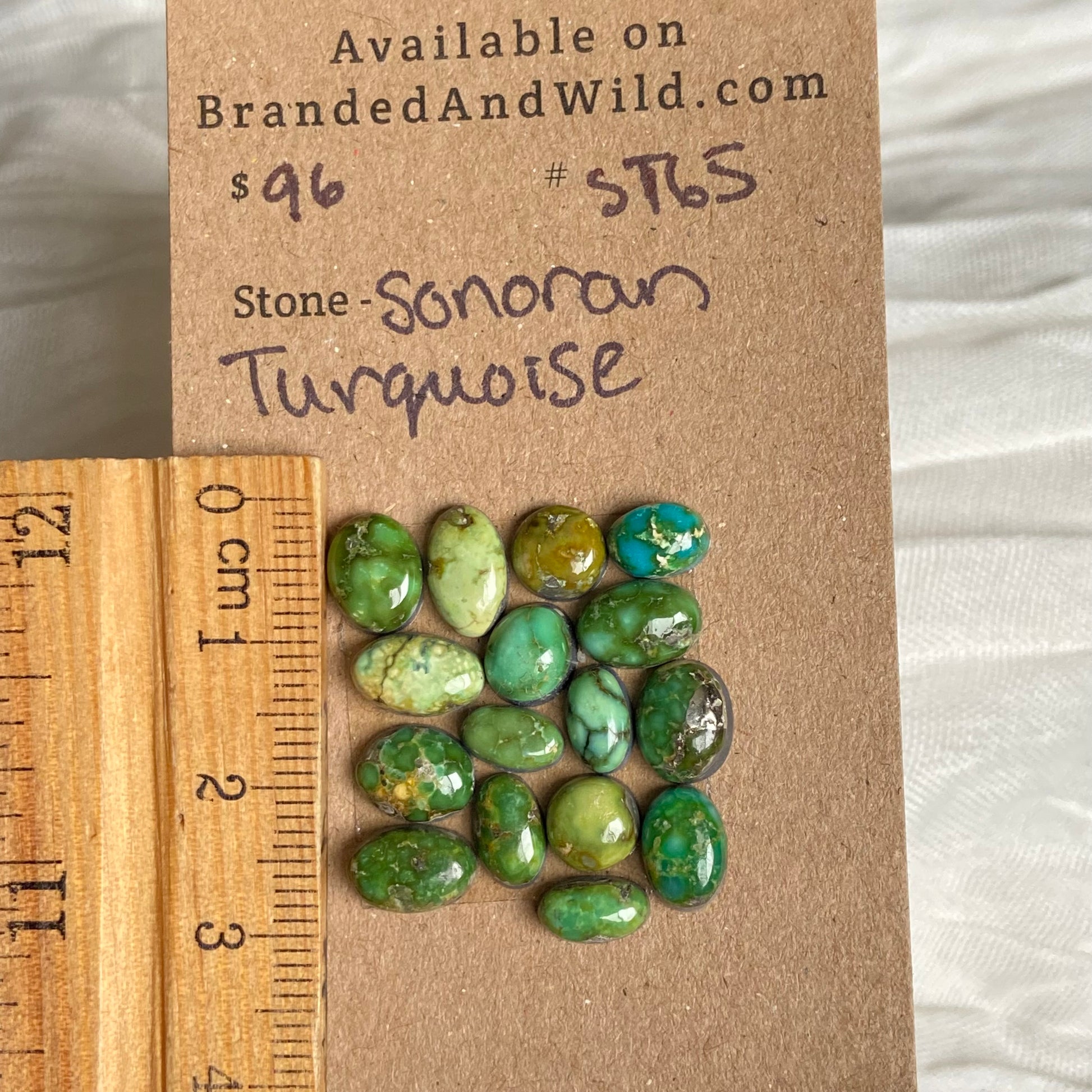 Sonoran Turquoise Cabochon - ST65 EEFB66B5-BC86-4800-839D-2C332EF58A44 Brandedandwild.com