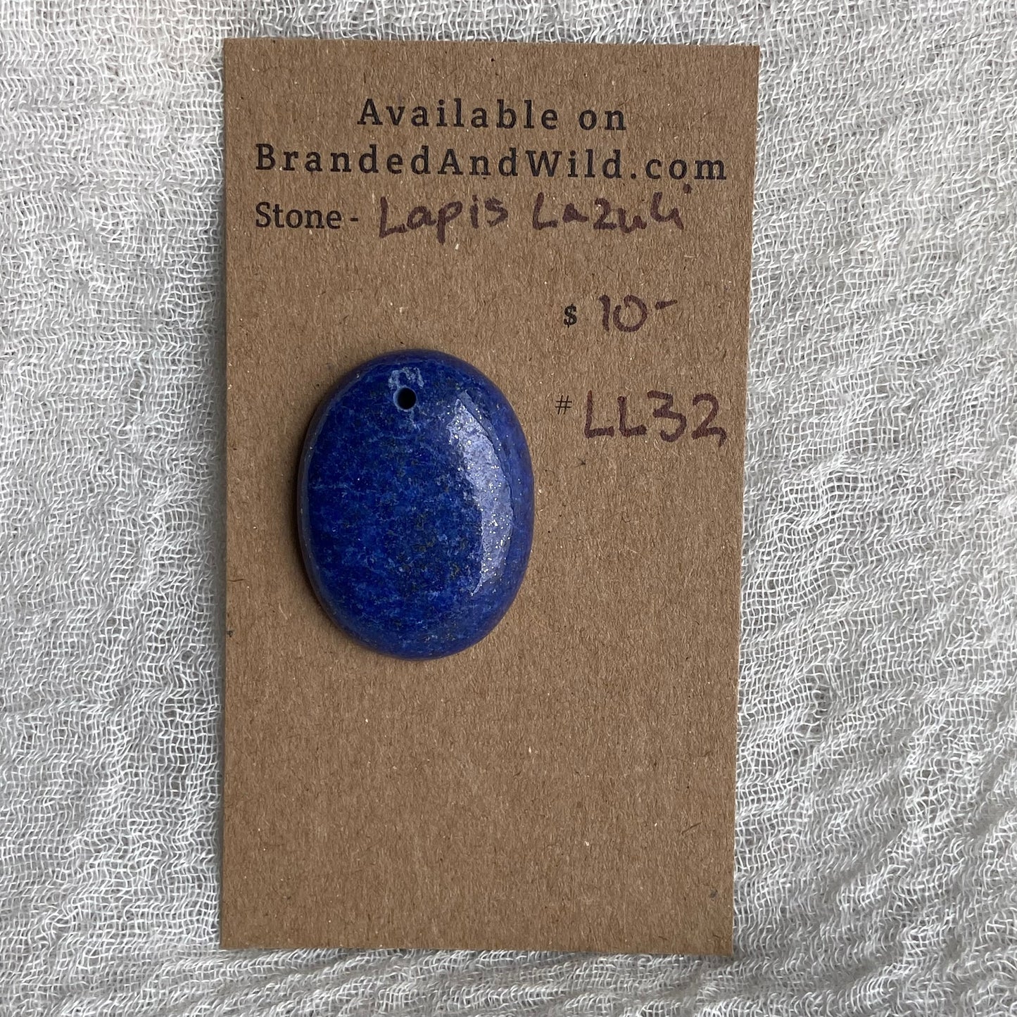 Lapis Lazuli Cabochon -Drilled- LL32