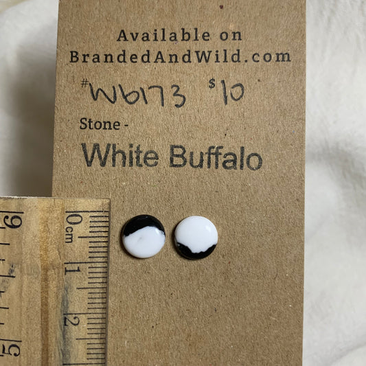 White Buffalo Cabochon - WB173 EF2710FB-95A4-4F9E-B193-CAE149A3A610 Brandedandwild.com