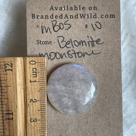 Belomrite Moonstone Cabochon - MB05 EF35DCBF-C1F4-4244-B2DA-32704A897A6B Brandedandwild.com