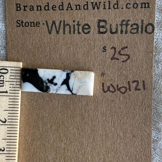 White Buffalo Cabochon - WB121