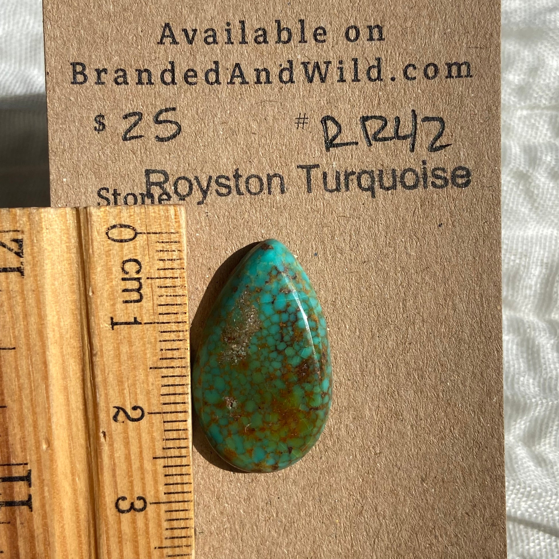 Royston Ribbon Turquoise Cabochon RR42 EF69EF06-F269-4886-93F3-48284B3D0681 Brandedandwild.com