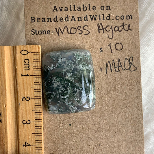 Moss Agate Cabochon - MA08