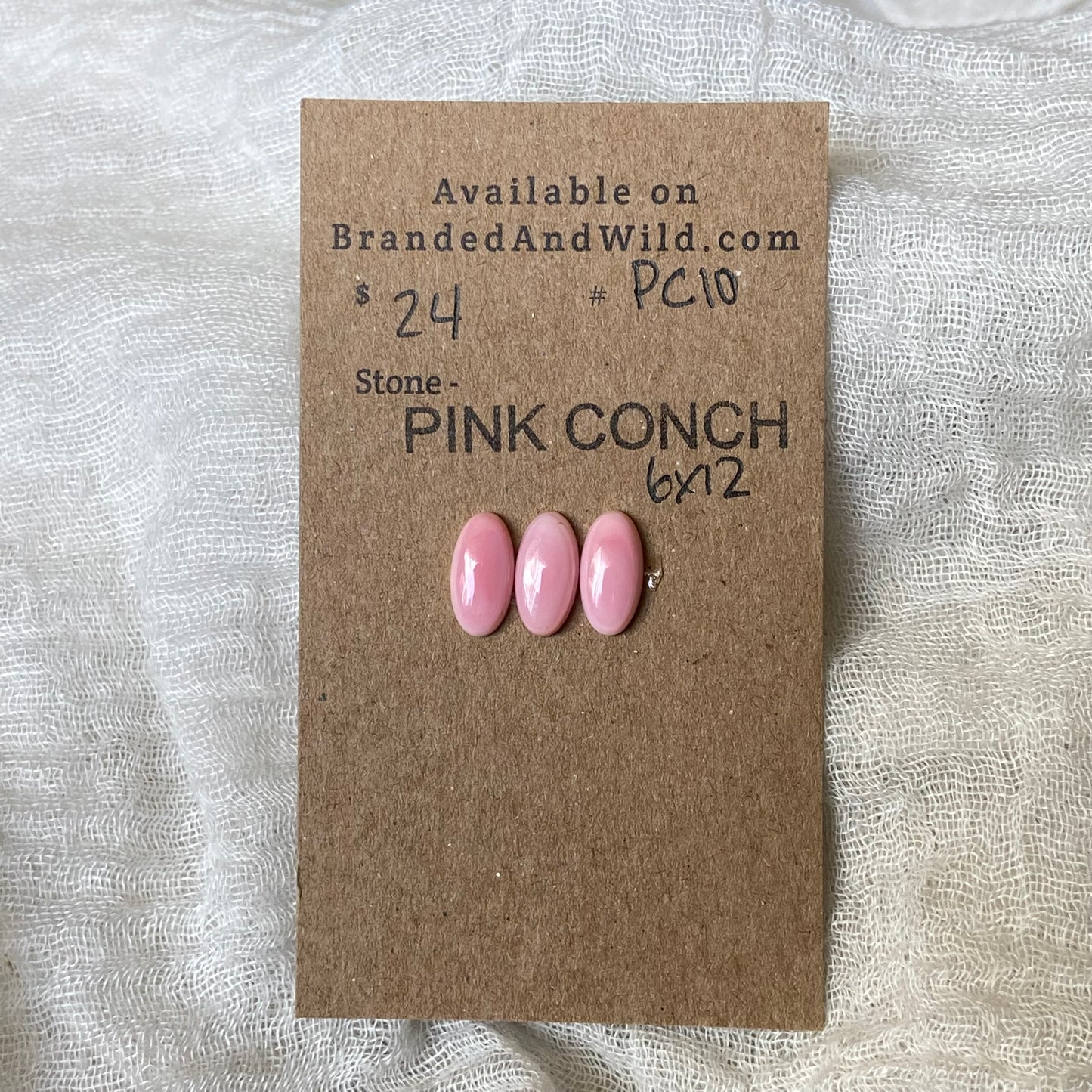 Pink Conch Cabochon - PC10 EFBA9B02-3760-49E2-B3B4-DCC2998C75FF Brandedandwild.com