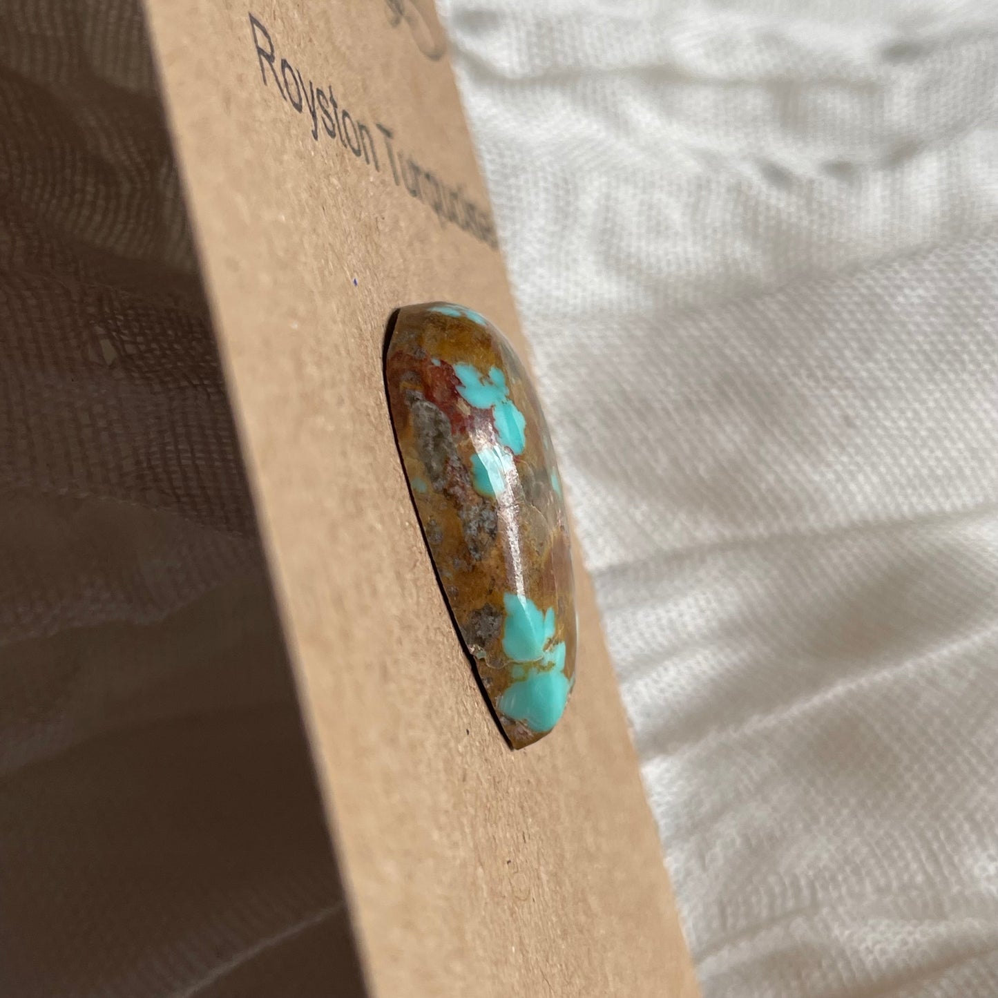 Royston Ribbon Turquoise Cabochon RR25 F026645D-2F38-4003-B52F-228BF5EFB012 Brandedandwild.com
