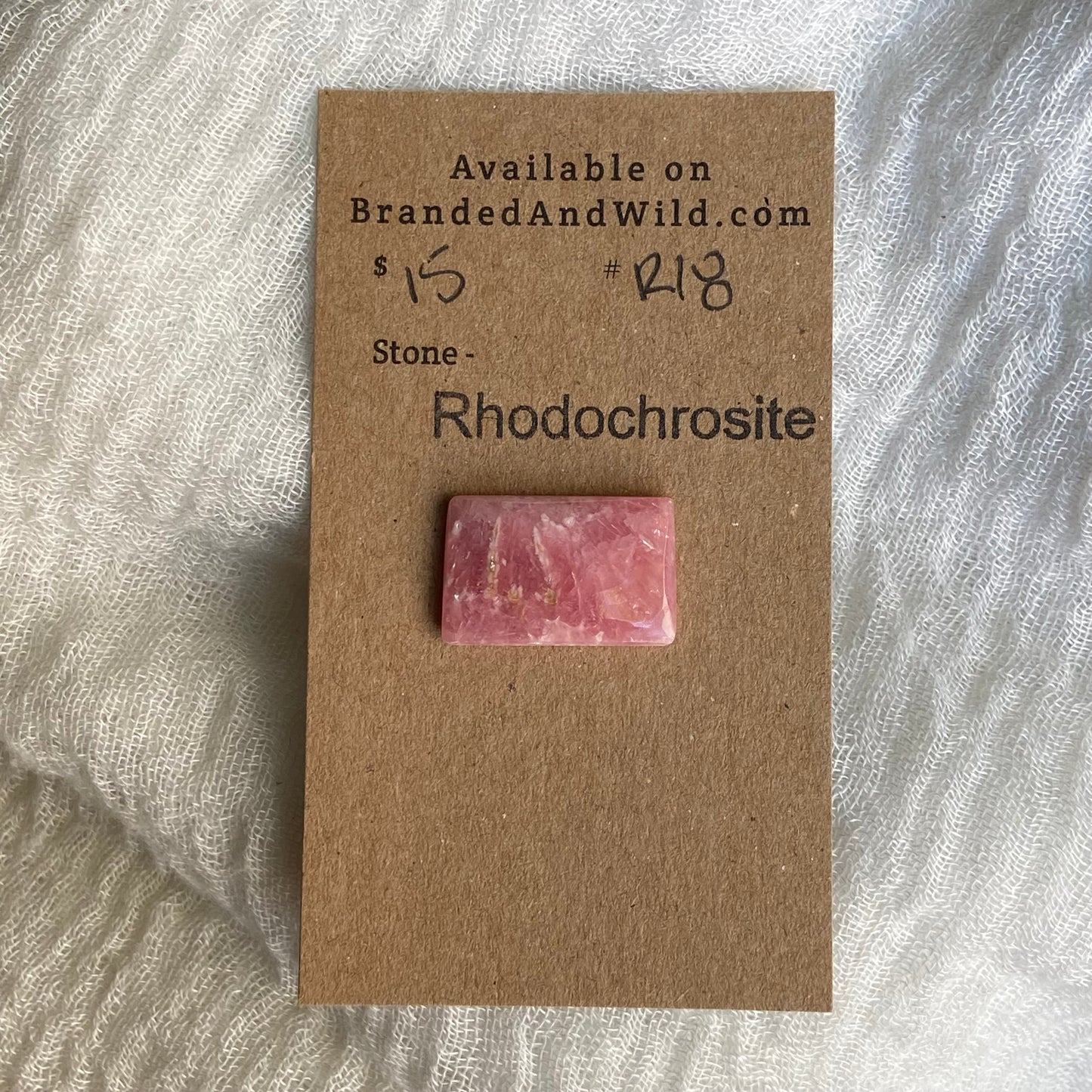 Rhodochrosite Cabochon - R18