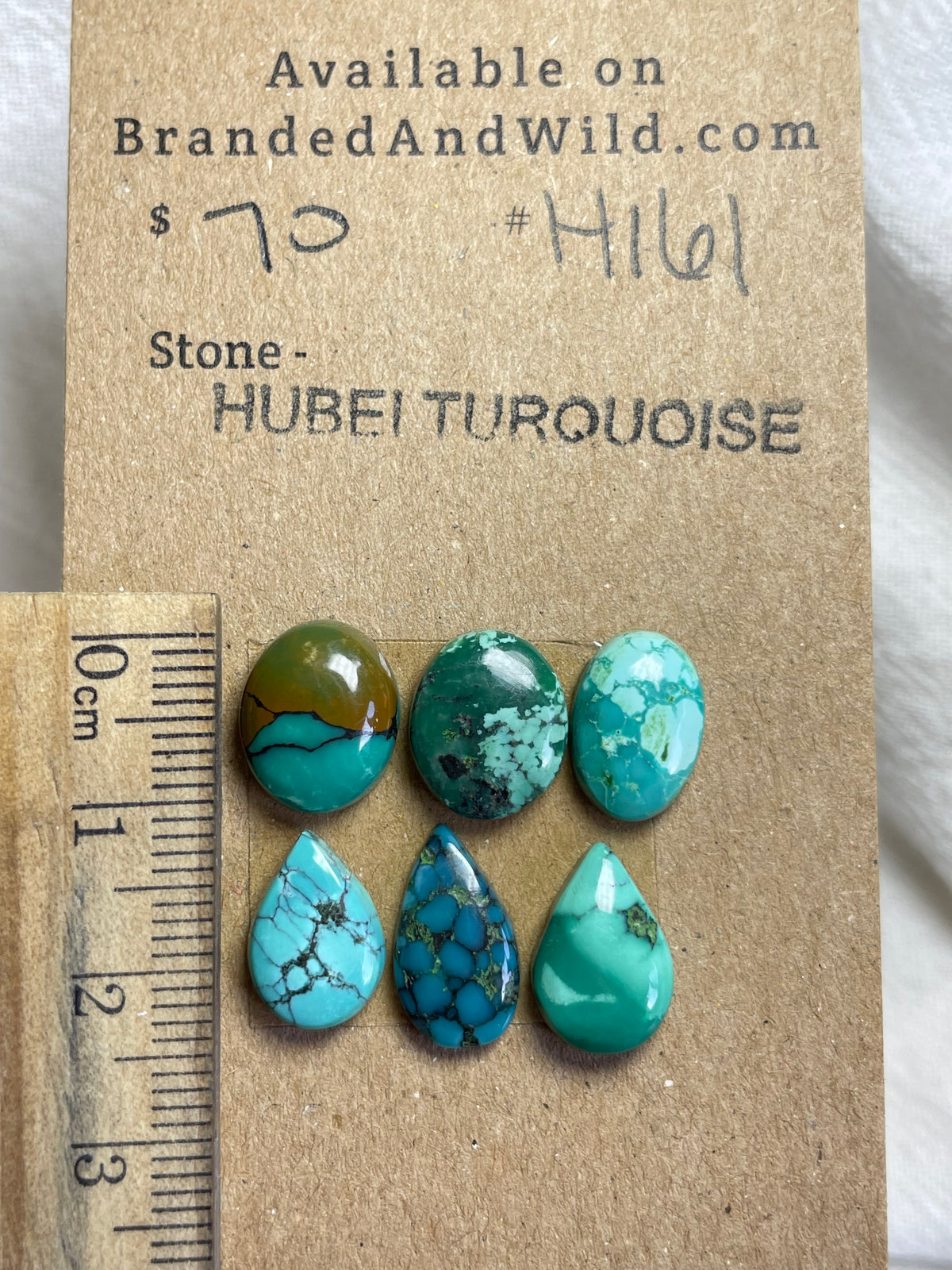 Hubei Turquoise Cabochon - H161 F031CAC8-F301-4321-8B89-EC0BF44A6740 Brandedandwild.com