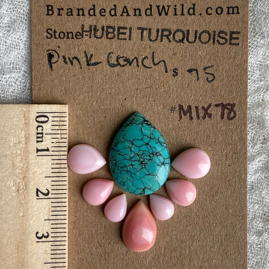 Hubei / Pink Conch Cabochon - Mix78