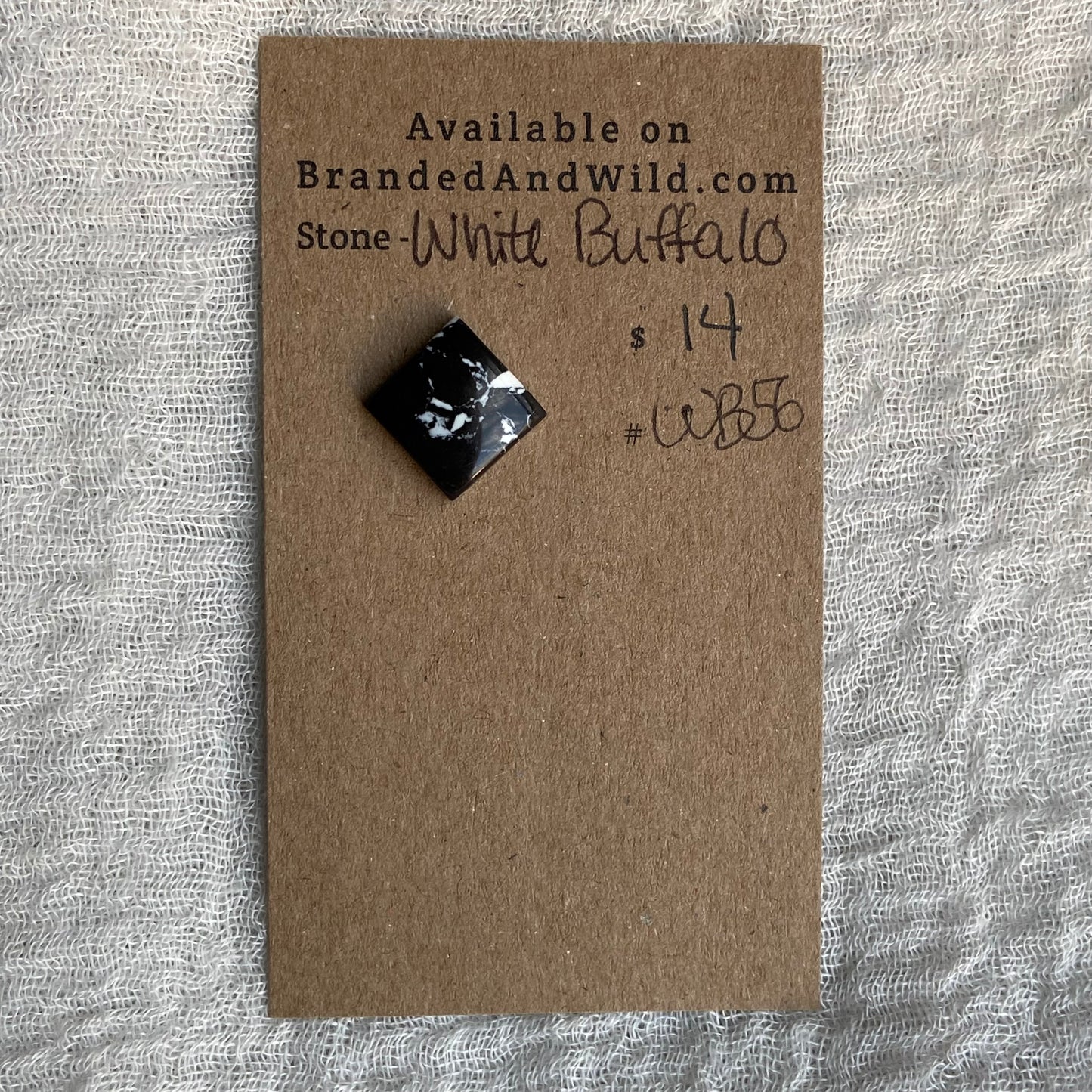 White Buffalo Cabochon - WB56