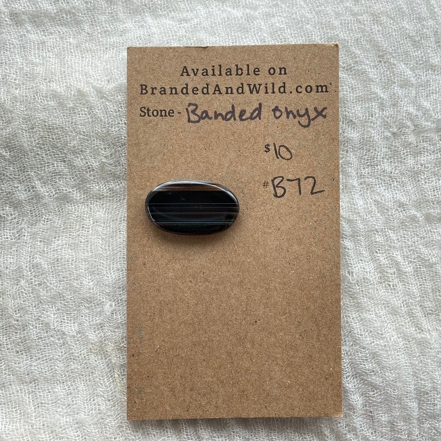 Banded Onyx - Cabochon - B72