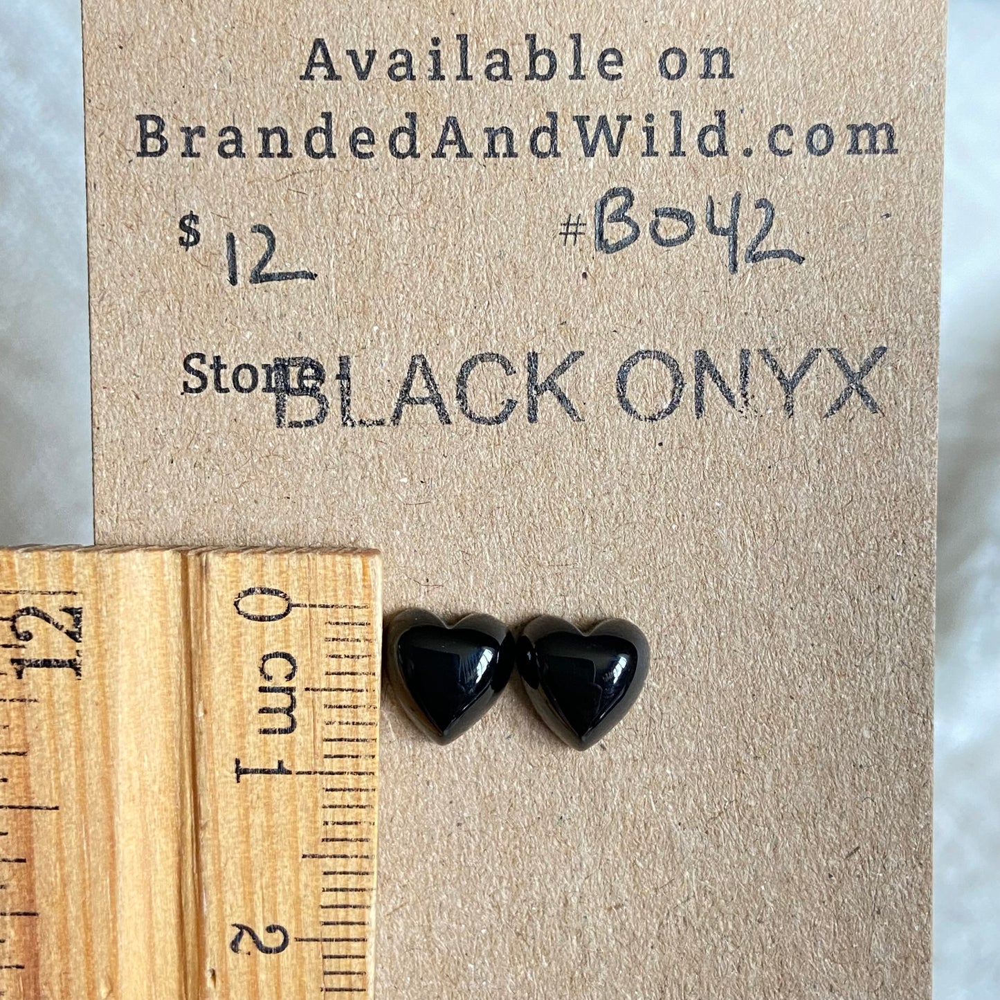 Black Onyx Cabochon - B42 F07197BD-9255-49D7-8DD8-9B2FCFBED3B6 Brandedandwild.com