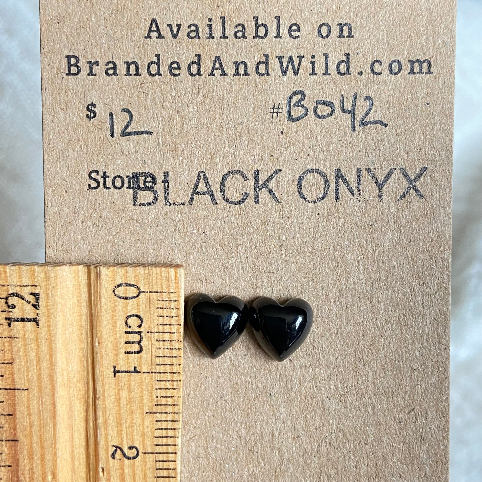 Black Onyx Cabochon - B42 F07197BD-9255-49D7-8DD8-9B2FCFBED3B6 Brandedandwild.com