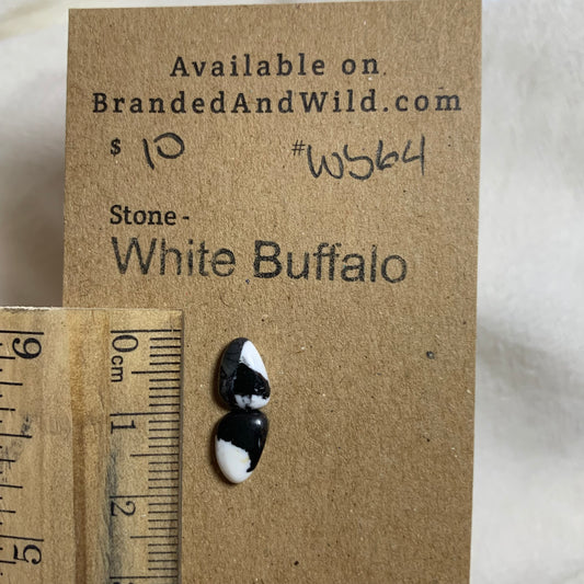 White Buffalo Cabochon - WB64 F0818D01-5BC1-427F-AF4D-9178962FEA97 Brandedandwild.com