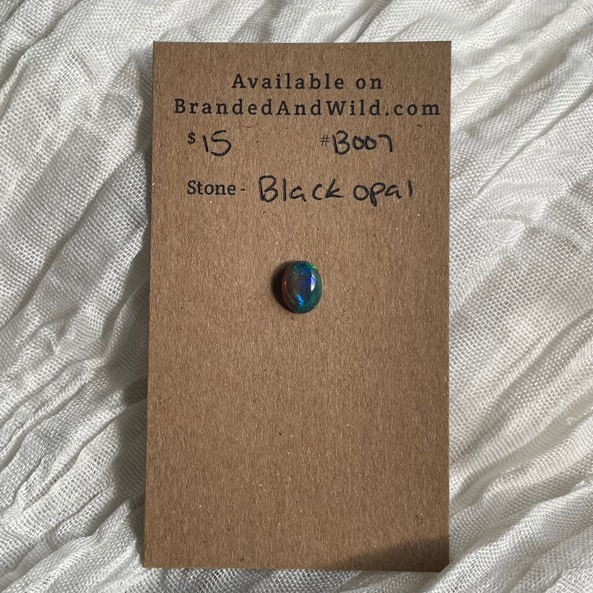 Black Opal - Cabochon - B007 F0865304-0451-4F39-8248-4EF701E5153D Brandedandwild.com