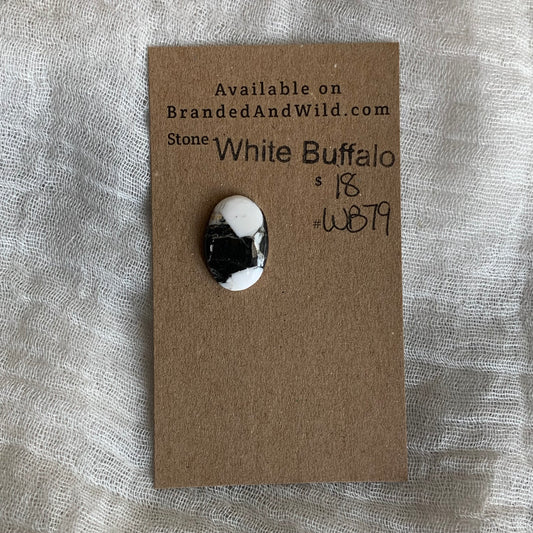 White Buffalo Cabochon - WB79