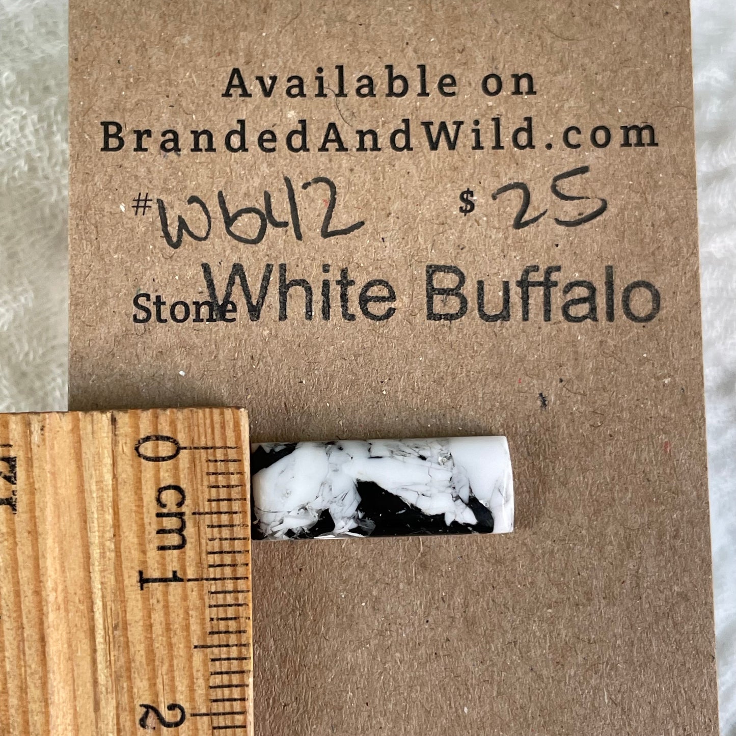 White Buffalo Cabochon - WB42