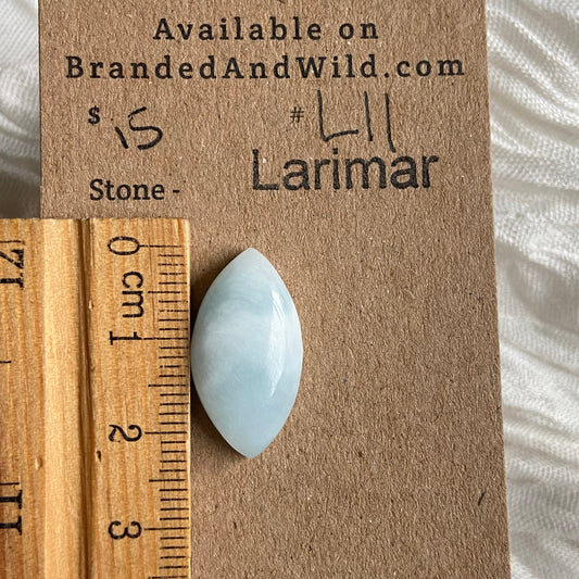 Larimar Cabochon - L11 F10E48AB-F07C-4748-B7F8-AA3DE79B8336 Brandedandwild.com