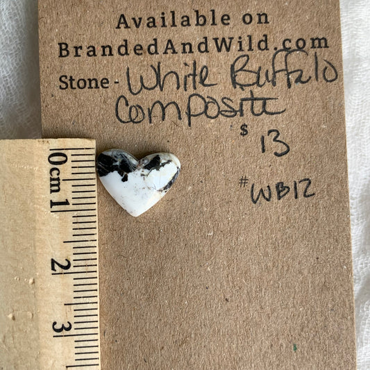 White Buffalo Cabochon - WB12