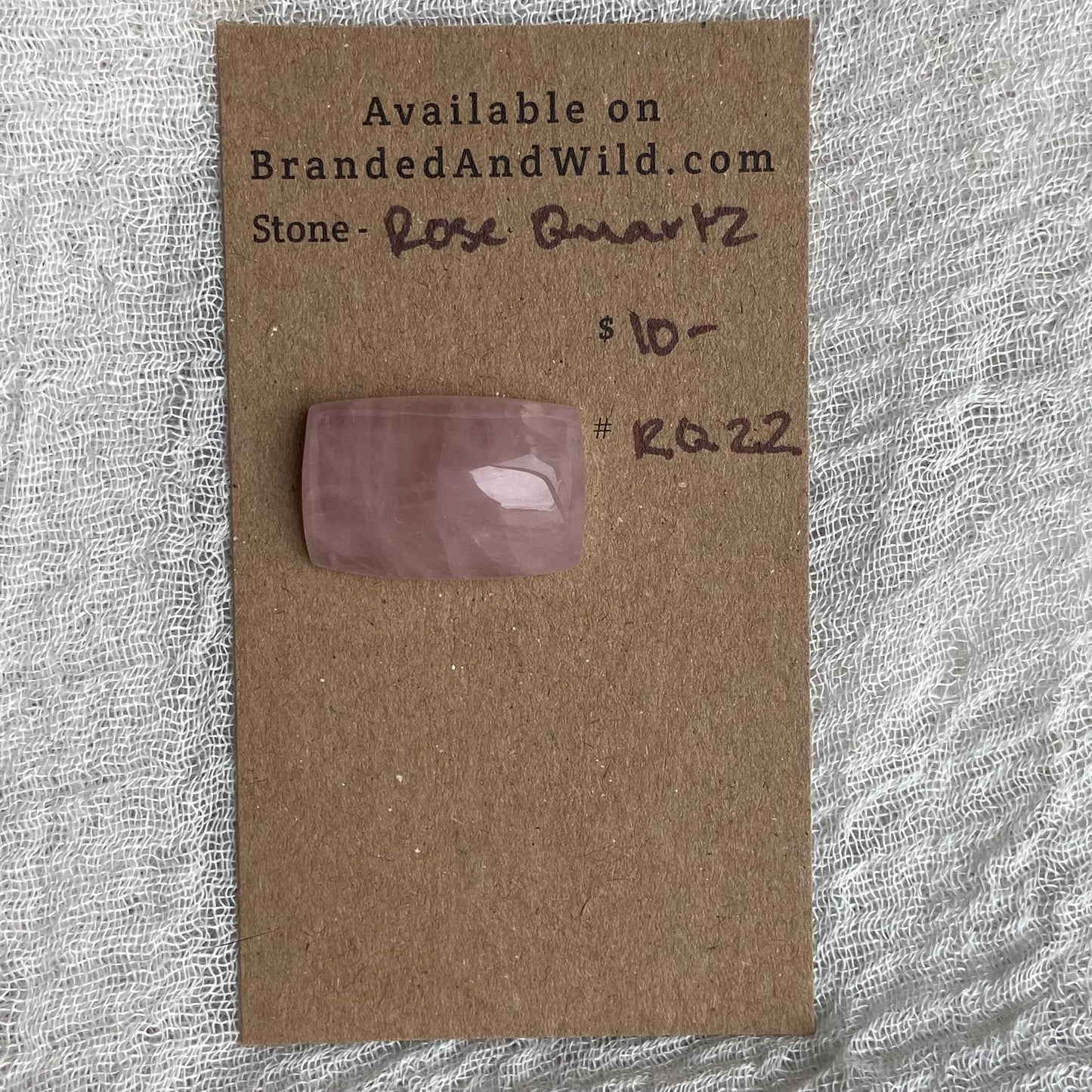 Rose Quartz Cabochon - RQ22