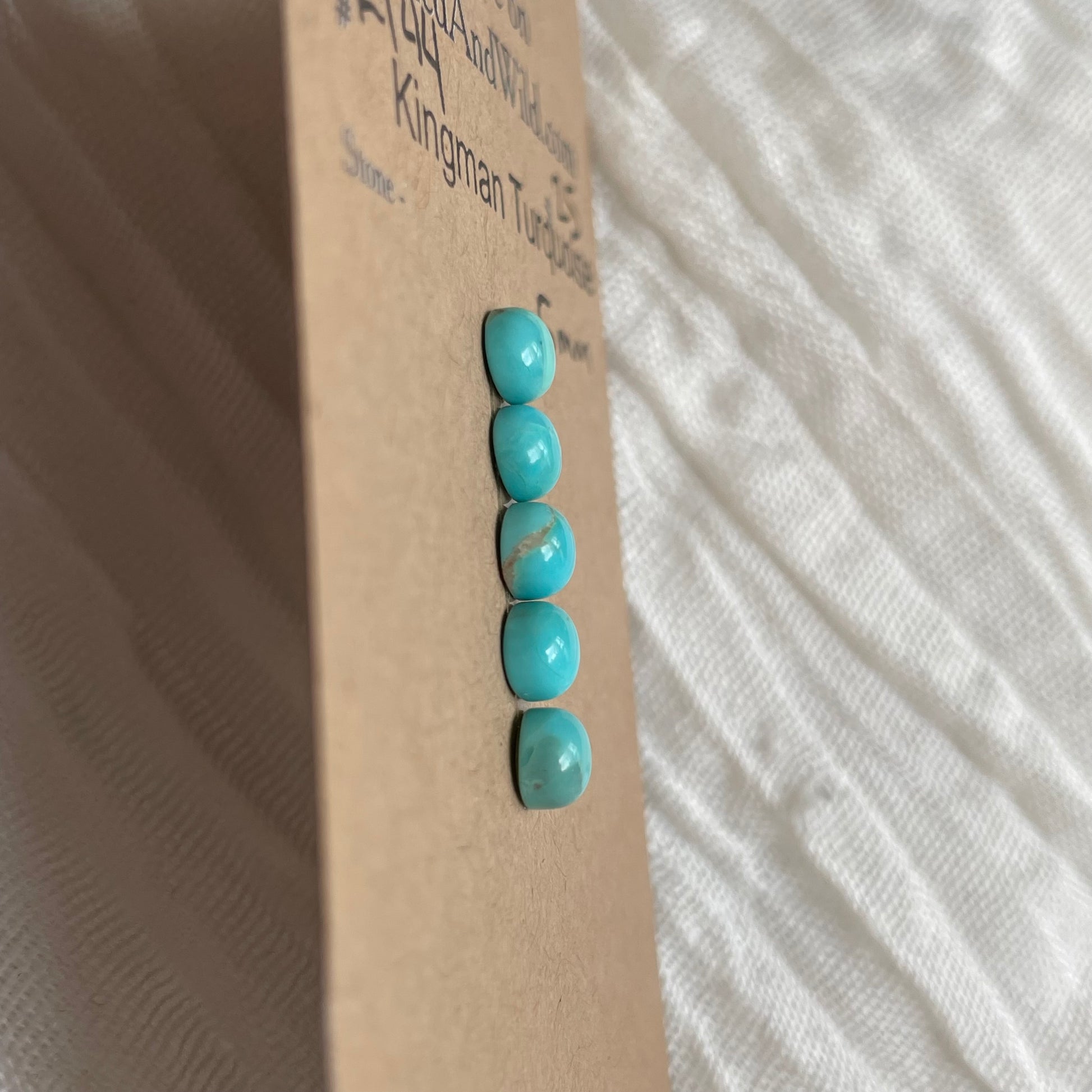 Kingman Turquoise Cabochon - KT44 F166E158-F56A-4456-B937-10C61AD812A3 Brandedandwild.com