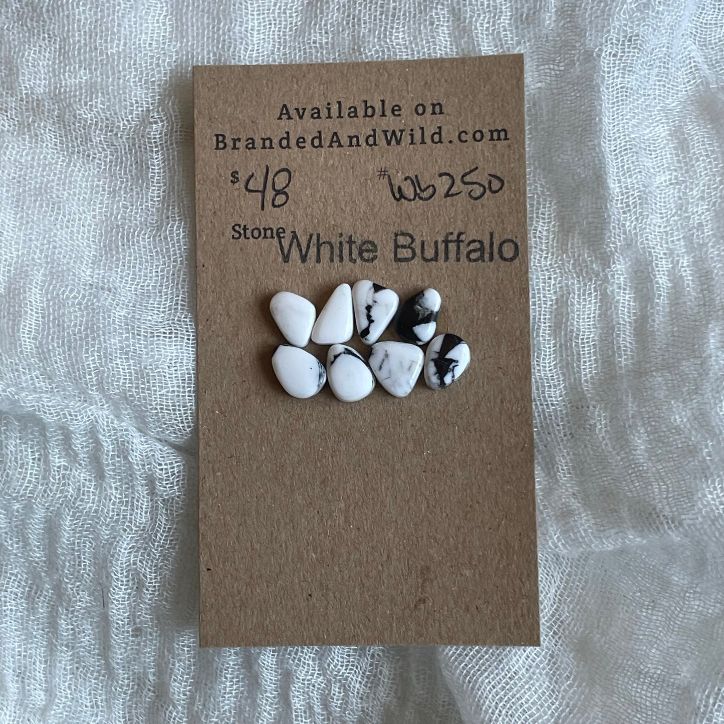 White Buffalo Cabochon - WB250