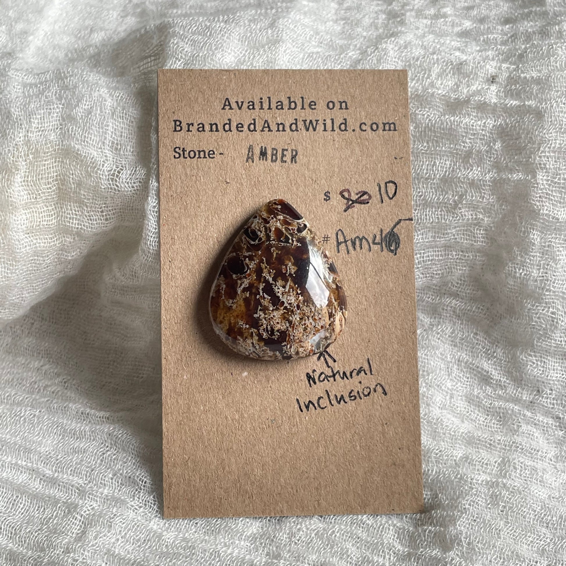 Amber Cabochon AM46 F190404F-B678-4CC0-8F11-906A2194A52F Brandedandwild.com