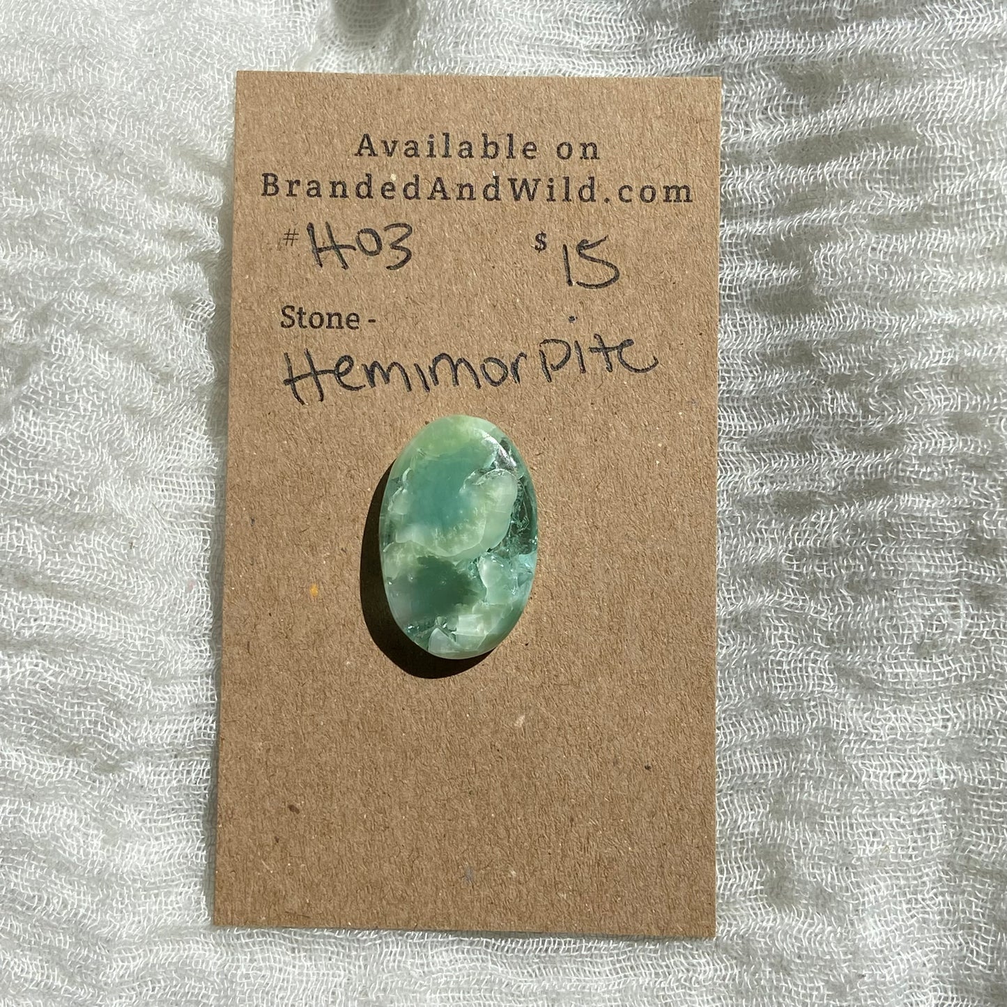 Hemimorite Cabochon - H03