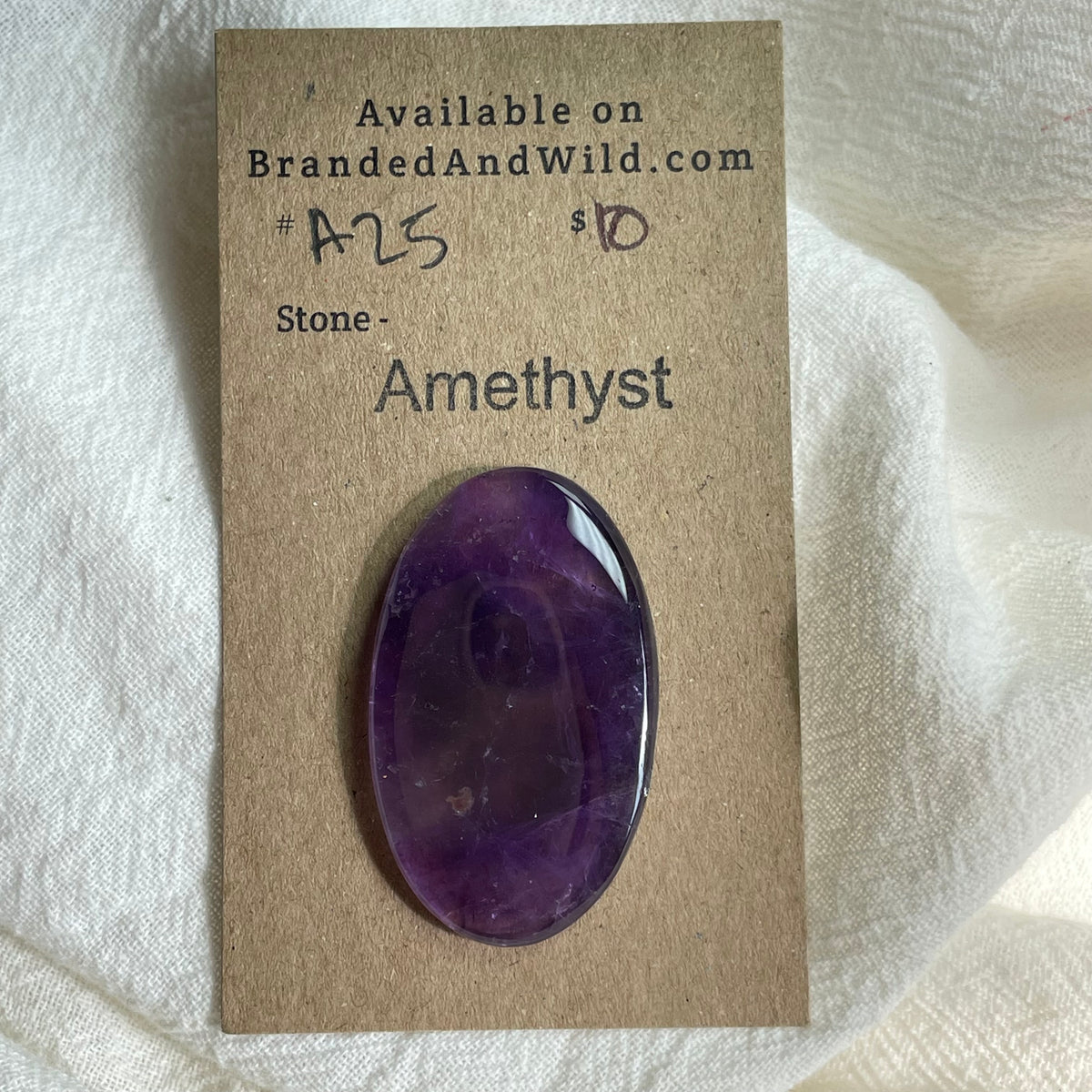 Amethyst Cabochon - A25 F1980895-FE0B-4B3B-841A-AE92961A8E07 Brandedandwild.com