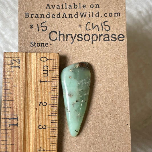 Chrysoprase Cabochon - Ch15 F1A6EE2E-20BE-446E-948A-1431BCBDB5AF Brandedandwild.com