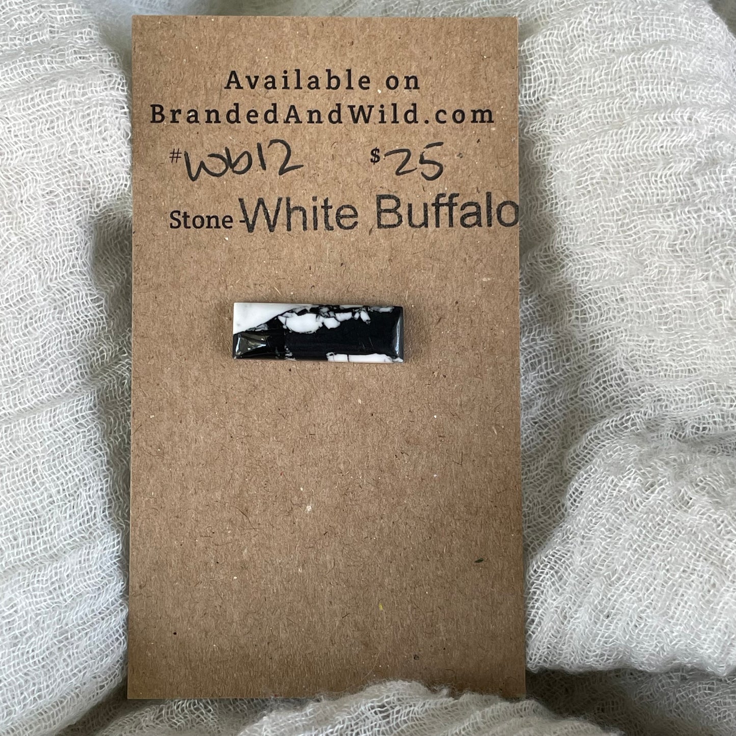 White Buffalo Cabochon - WB12