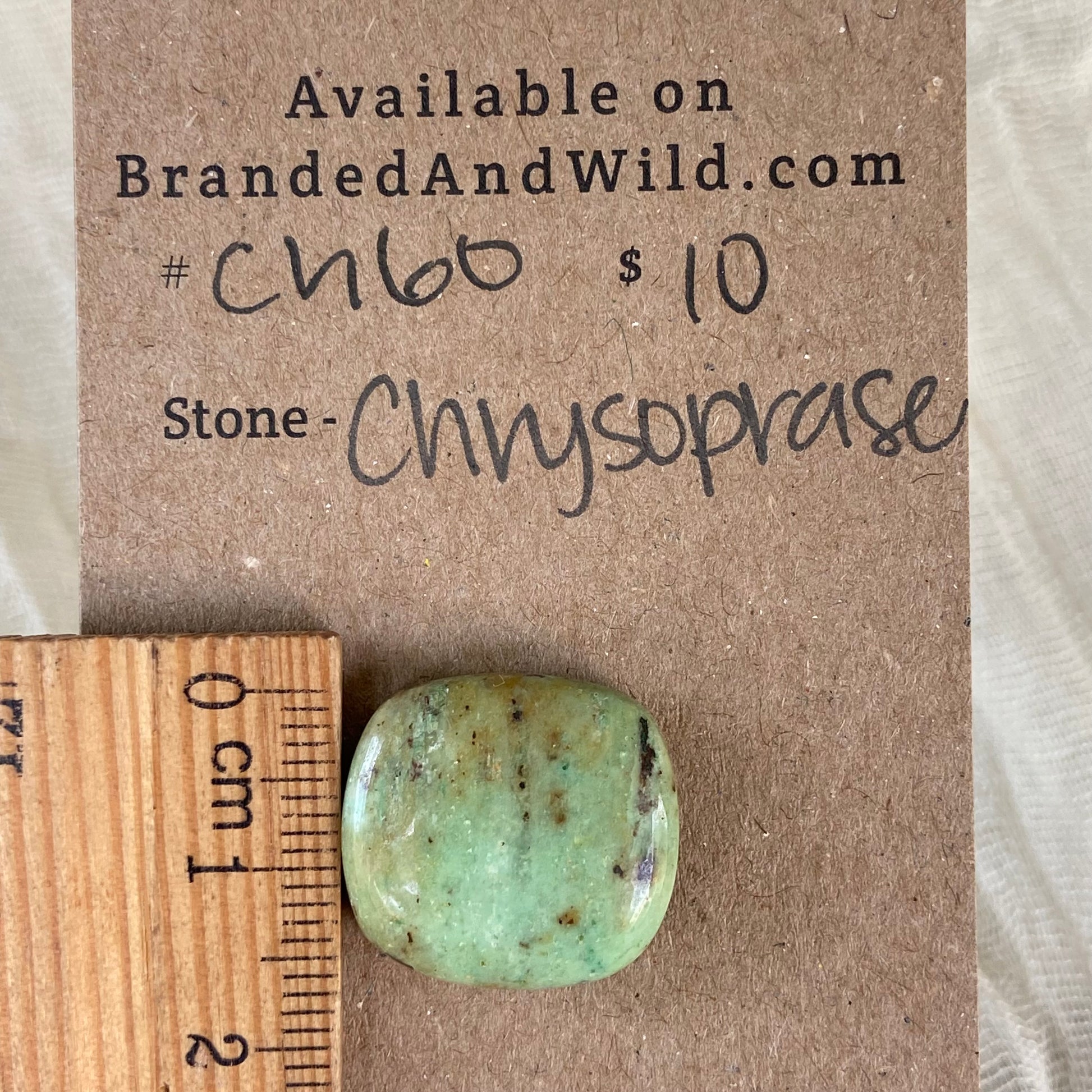 Chrysoprase Cabochon - Ch60 F1BDD427-CEF3-4E6D-B0E3-F9054EF0F74E Brandedandwild.com