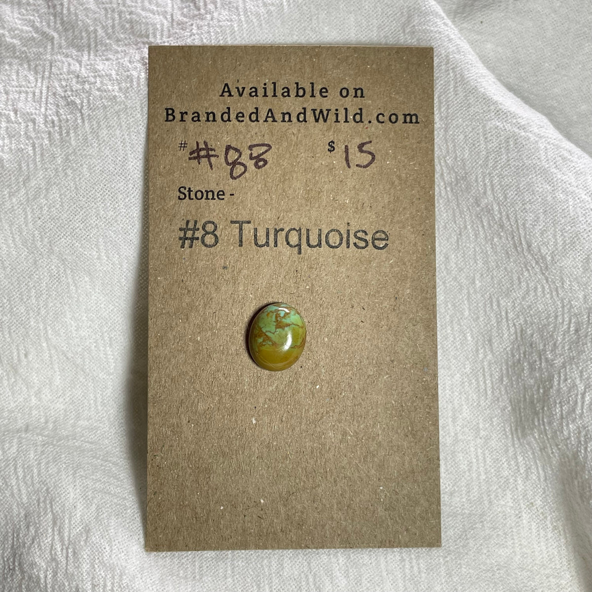 #8 Turquoise Cabochon - 88 F1C55F8B-2A51-455F-9ABF-F9E0A5F9B135 Brandedandwild.com