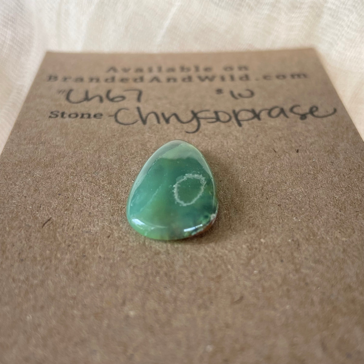 Chrysoprase Cabochon - Ch67 F1DC853E-A4D8-4567-B9FB-37CE463A74BE Brandedandwild.com