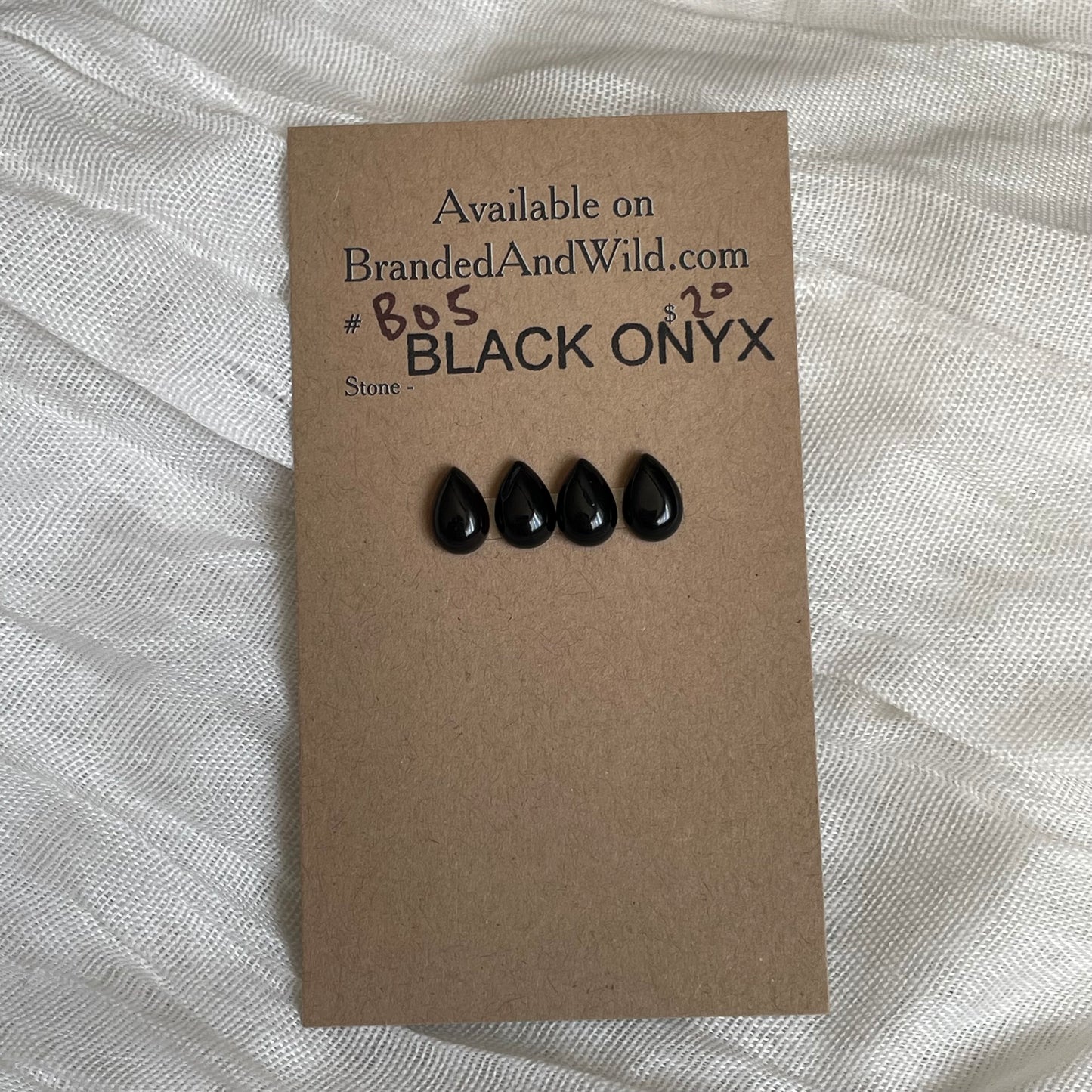 Black Onyx - Cabochon - B05 F202BF28-C173-4762-92D6-D18FD859BA0D Brandedandwild.com