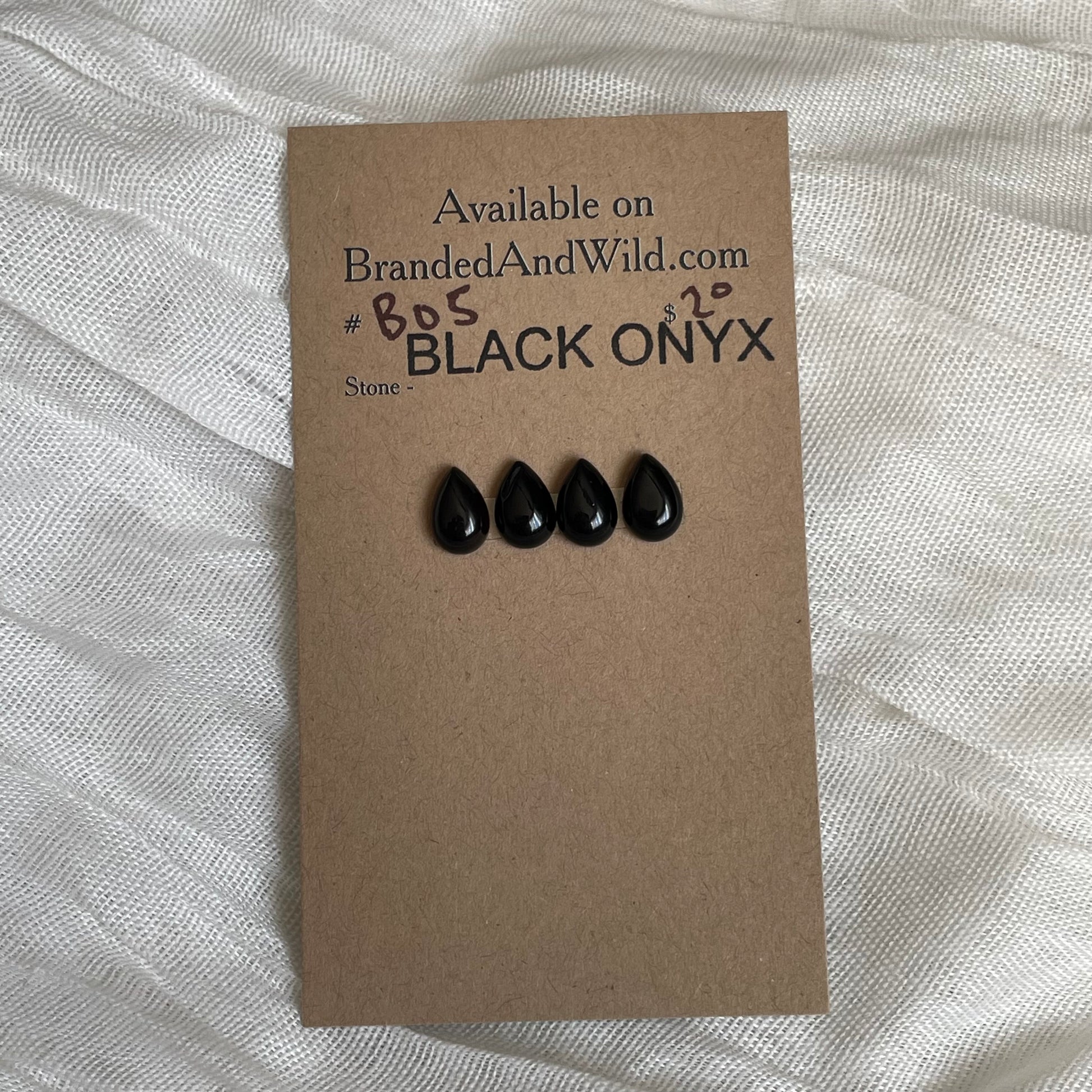 Black Onyx - Cabochon - B05 F202BF28-C173-4762-92D6-D18FD859BA0D Brandedandwild.com