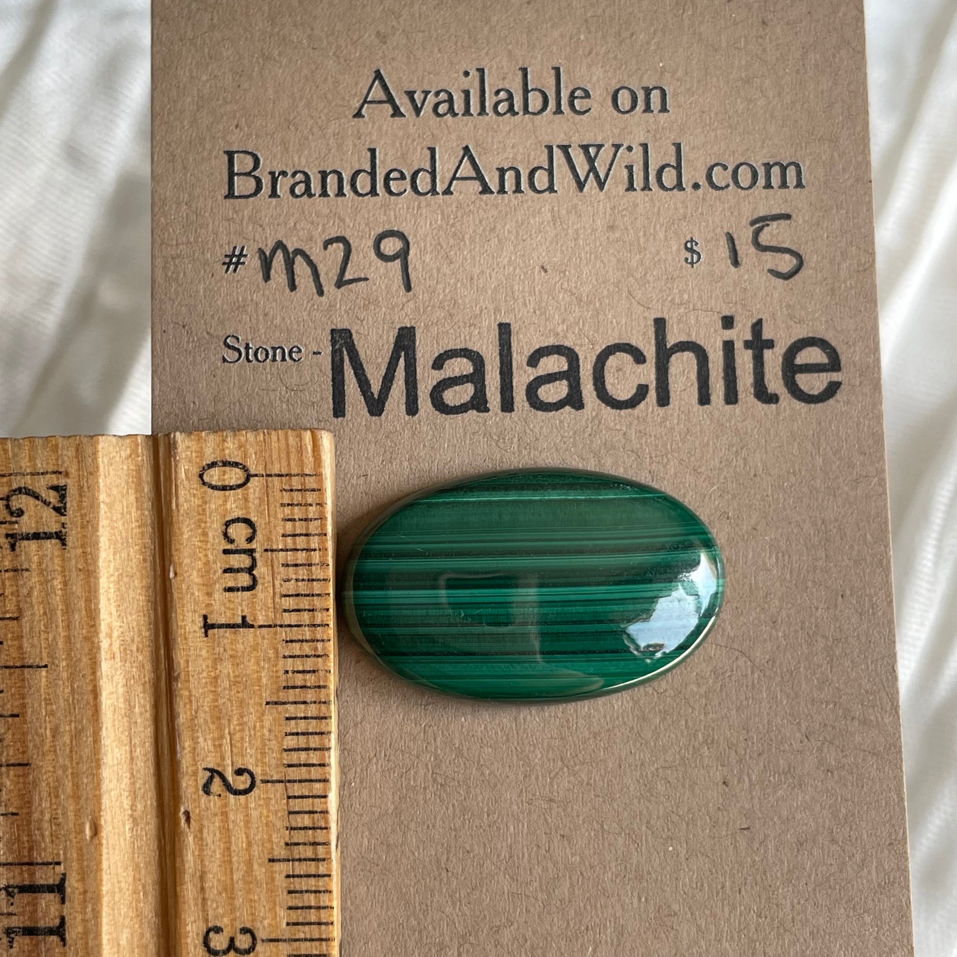 Malachite Cabochon - M29 F235D111-B7A0-4C35-B0D6-2FEB759EF625 Brandedandwild.com