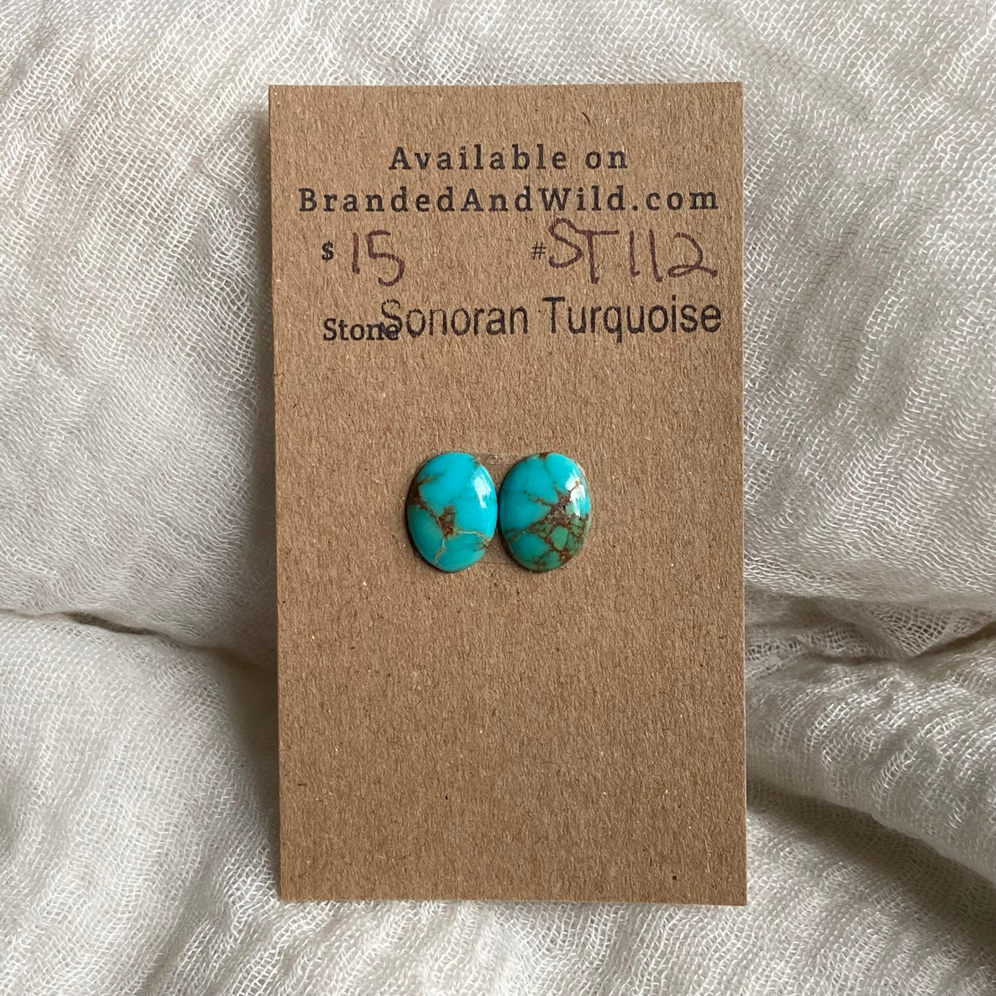 Sonoran Turquoise Cabochon - ST112 F25549AB-64CC-41EB-AD54-6D383084BA07 Brandedandwild.com