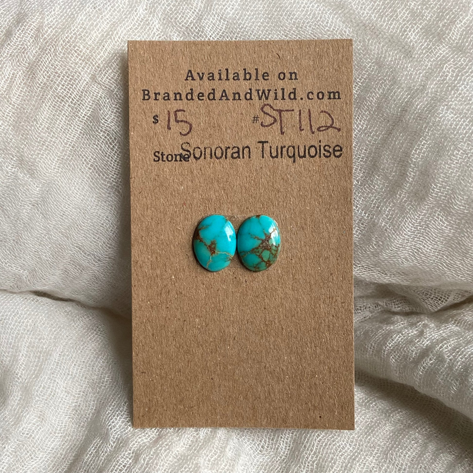 Sonoran Turquoise Cabochon - ST112 F25549AB-64CC-41EB-AD54-6D383084BA07 Brandedandwild.com