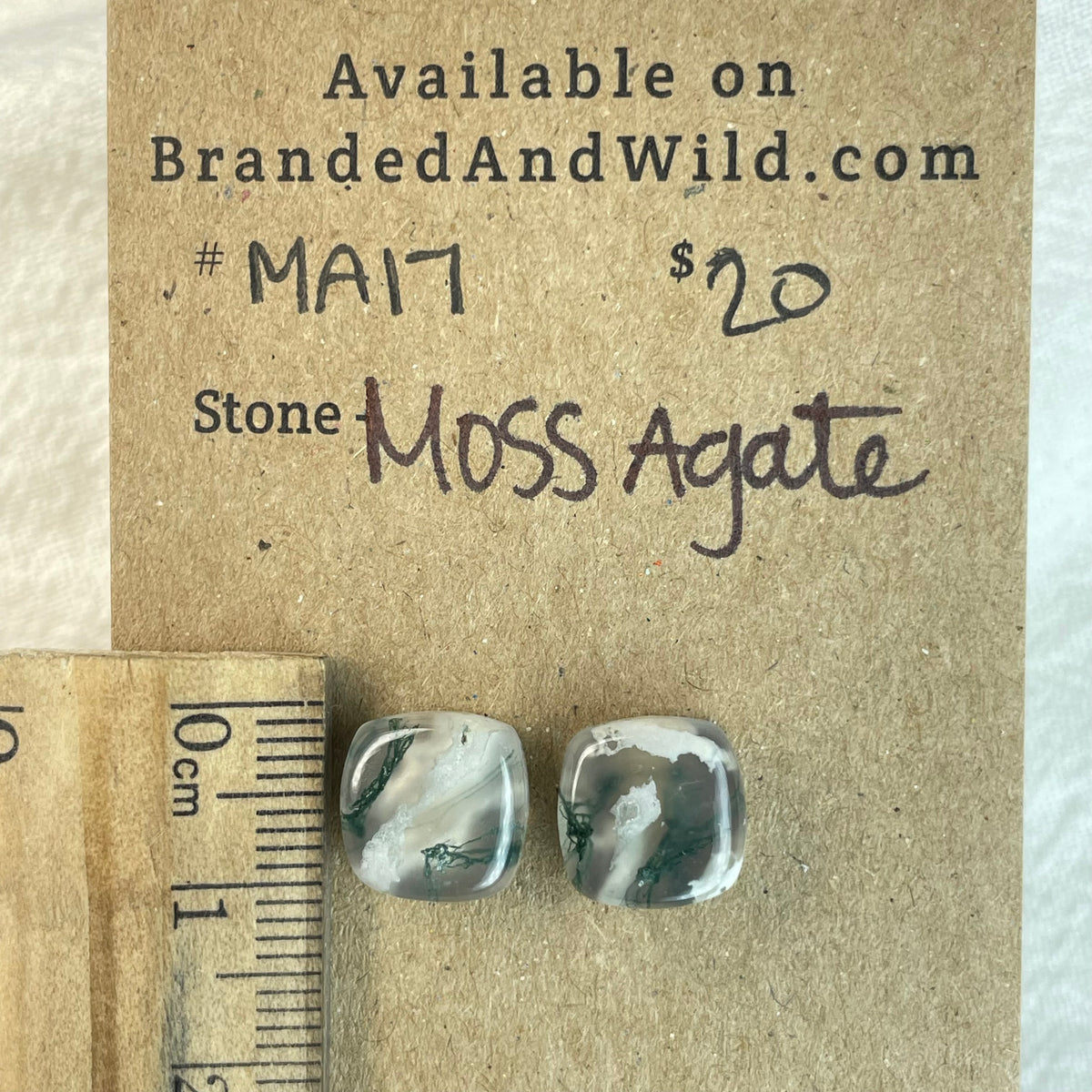 Moss Agate Cabochon - MA17 F271B1B7-1F66-40B2-9F9C-97C09F7DD2CB Brandedandwild.com