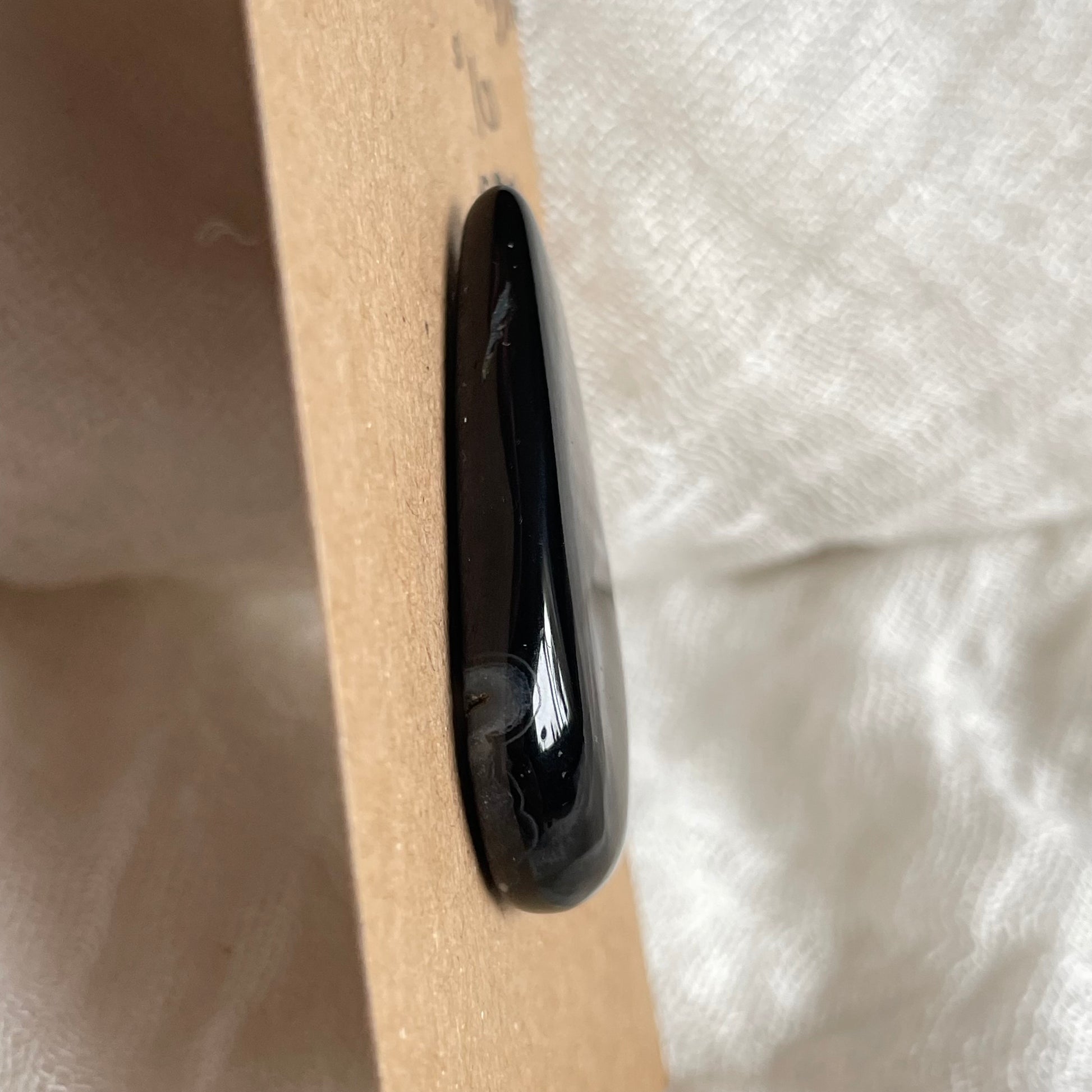 Black Onyx - Cabochon - B33 F27632A2-A689-4C56-91FA-9F42D8C1789C Brandedandwild.com