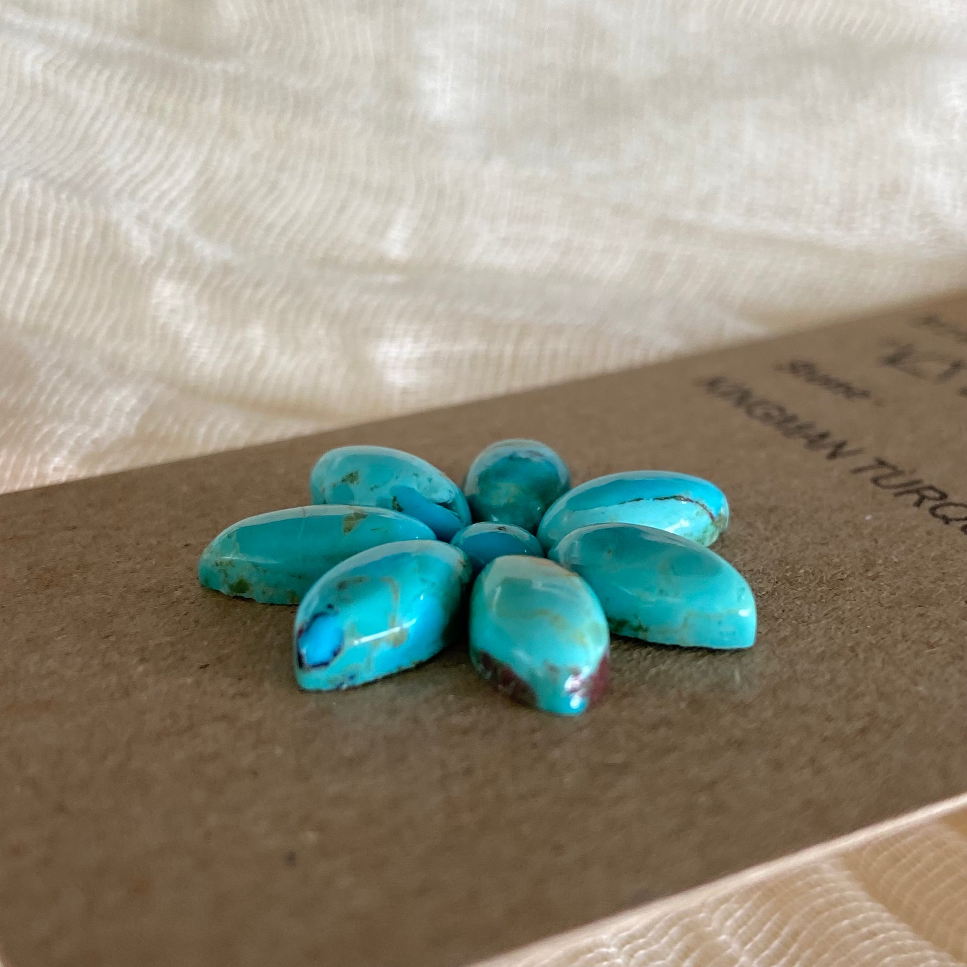 Kingman Turquoise Cabochon - KT21 F296ADAC-B009-4381-93FF-7C0BE3ECAEB9 Brandedandwild.com