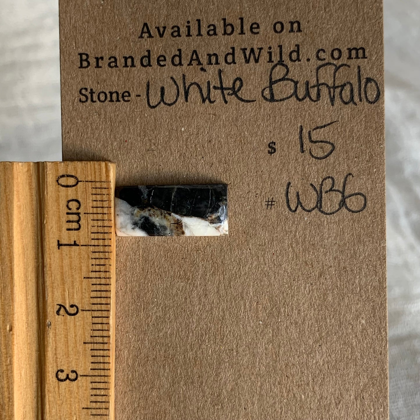 White Buffalo Cabochon - WB6
