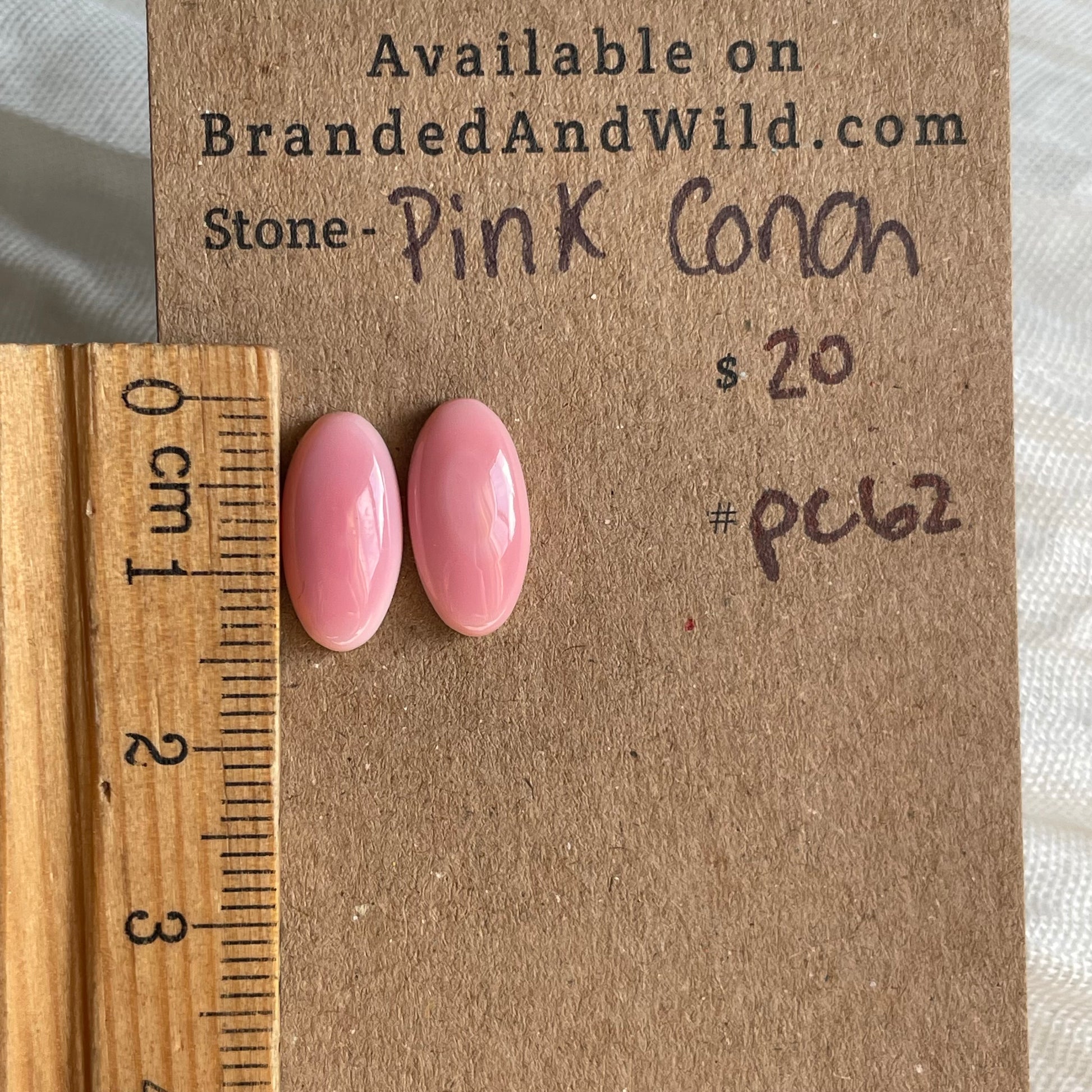 Pink Conch Cabochon - PC62 F2D54A69-94B7-4C6C-BB28-6645DE7F8482 Brandedandwild.com