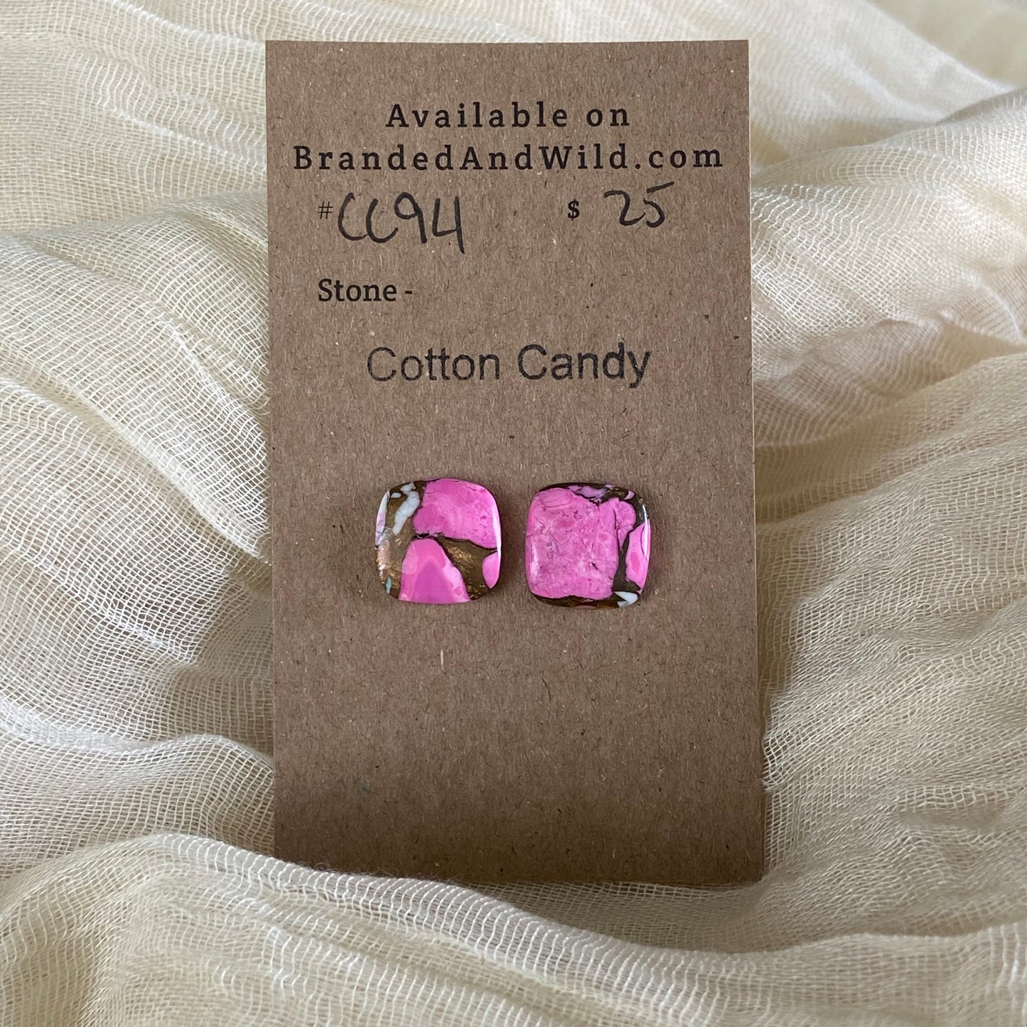 Cotton Candy Cabochon - CC94 F301FF48-2C1C-44FD-A3E1-FB83B6C6C3F1 Brandedandwild.com