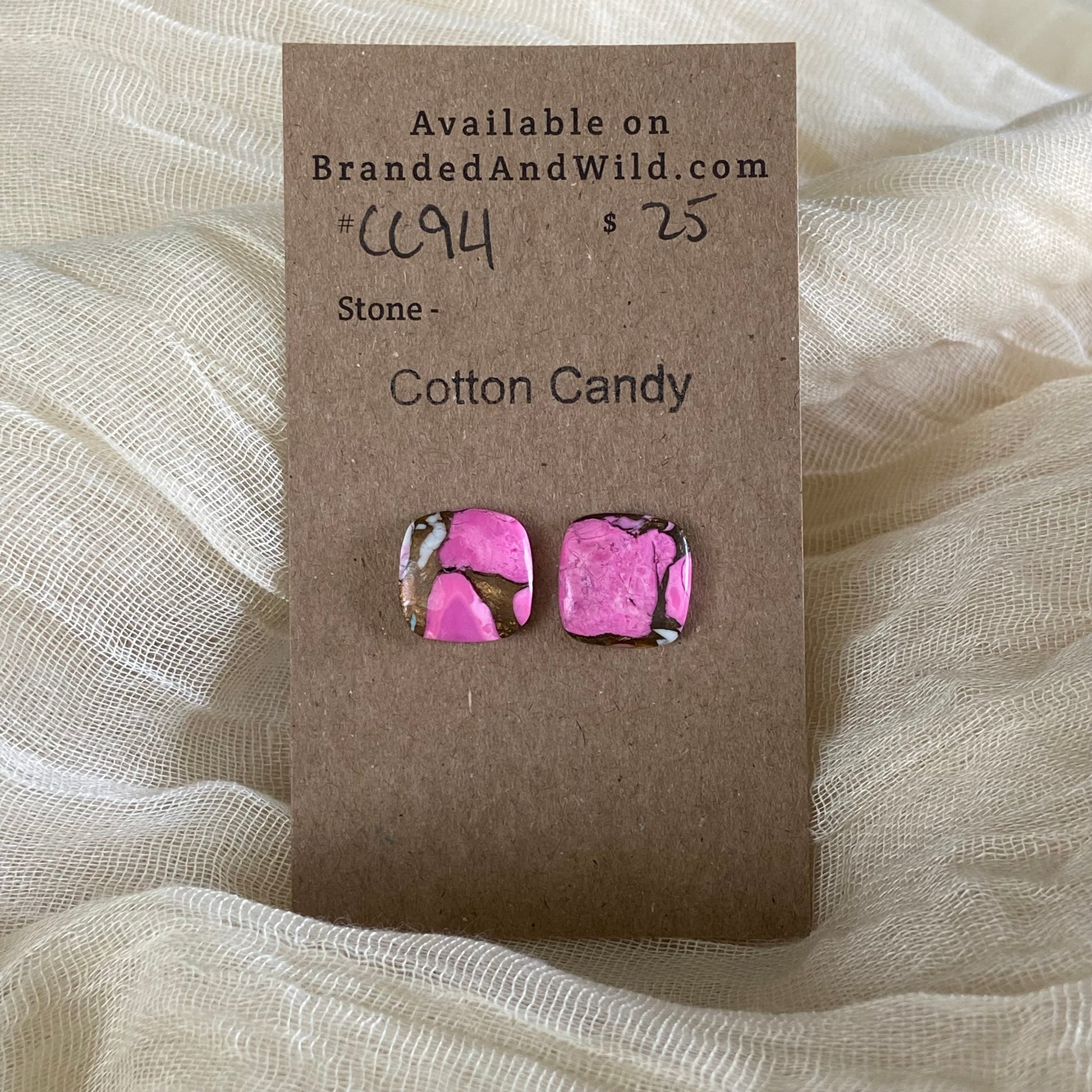 Cotton Candy Cabochon - CC94 F301FF48-2C1C-44FD-A3E1-FB83B6C6C3F1 Brandedandwild.com