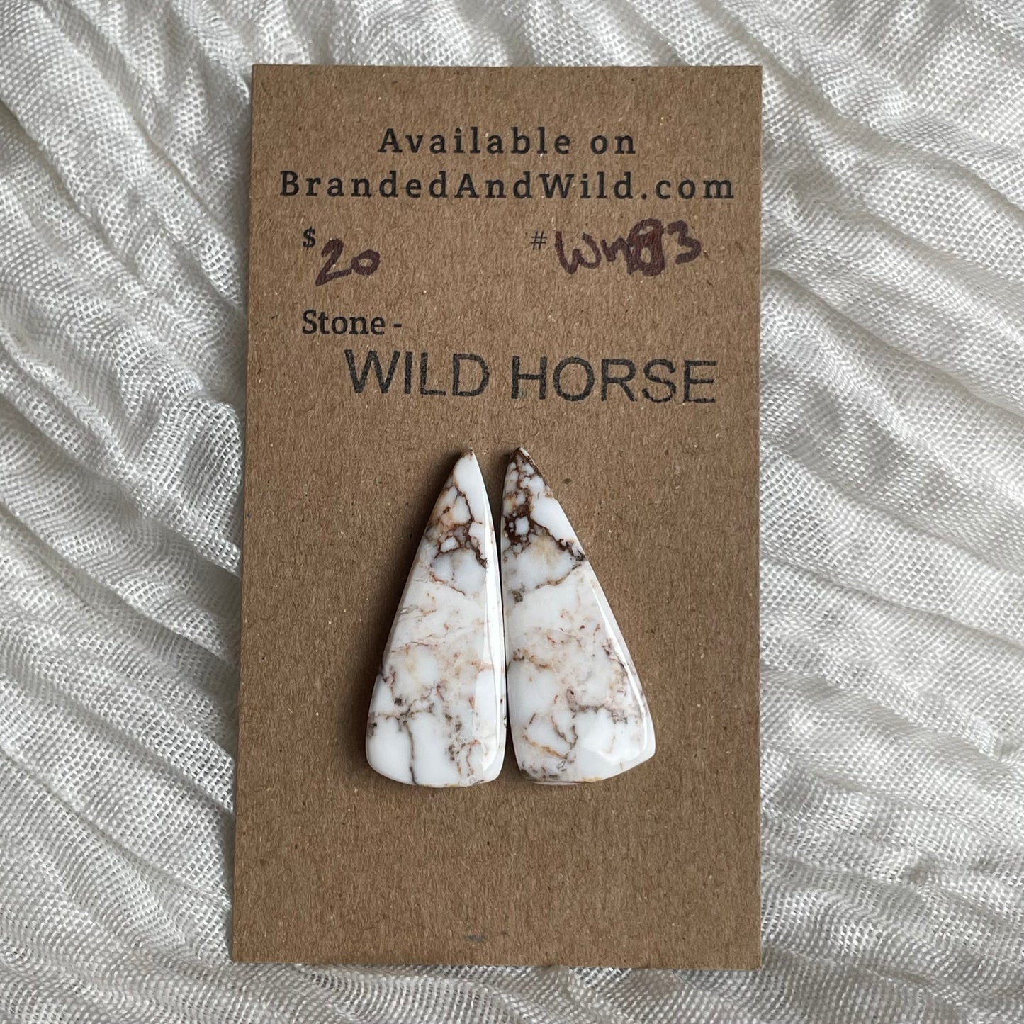Wild Horse Cabochon - WH83 F308C257-4C09-4105-AA0F-8E00A66D4407 Brandedandwild.com