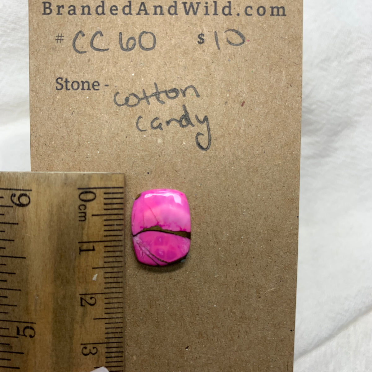Cotton Candy Cabochon - CC60 F31B2536-6F10-4831-987A-1AE3B9B17549 Brandedandwild.com