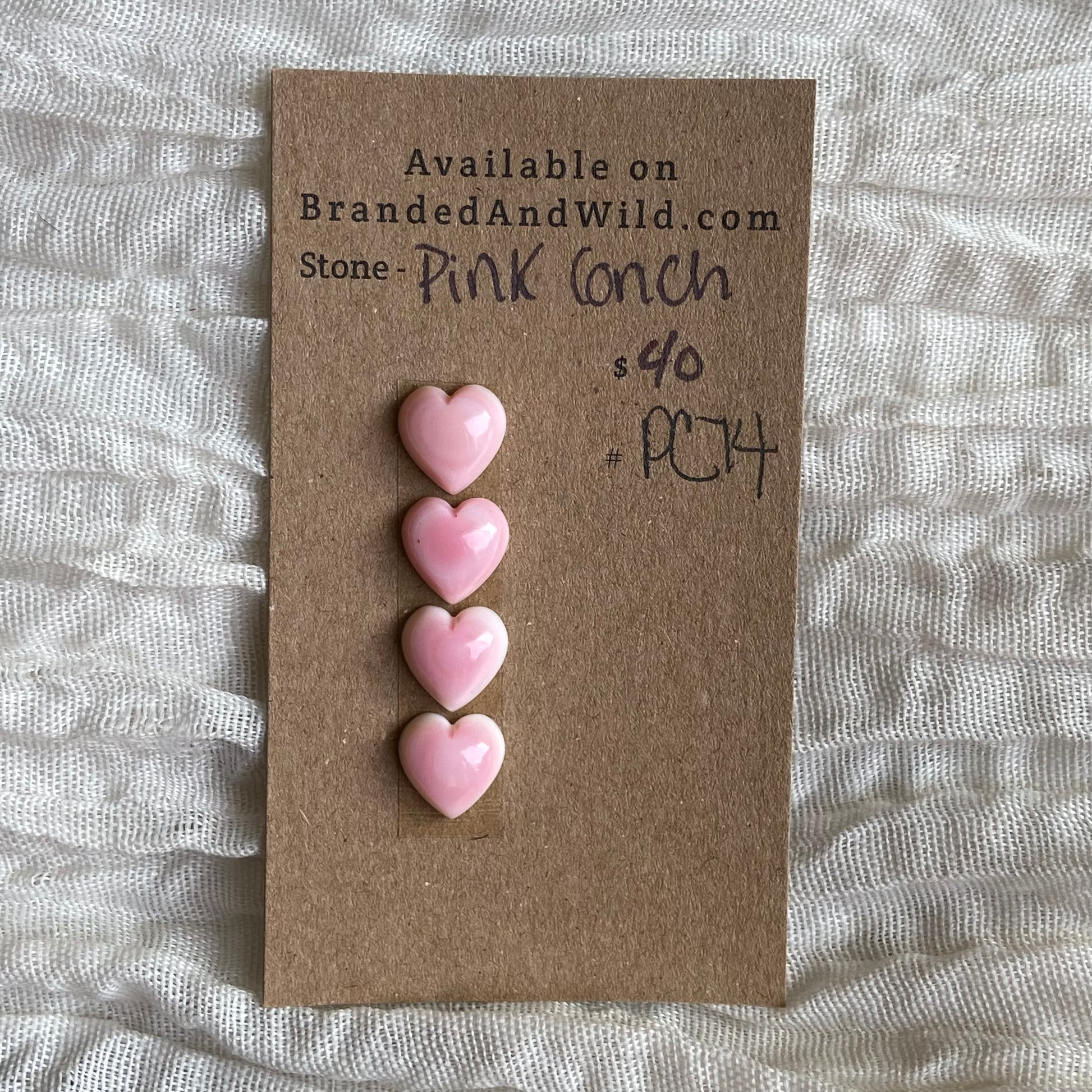Pink Conch Cabochon - PC74 F322B6E3-B646-4956-AEE5-2C2413F44D05 Brandedandwild.com